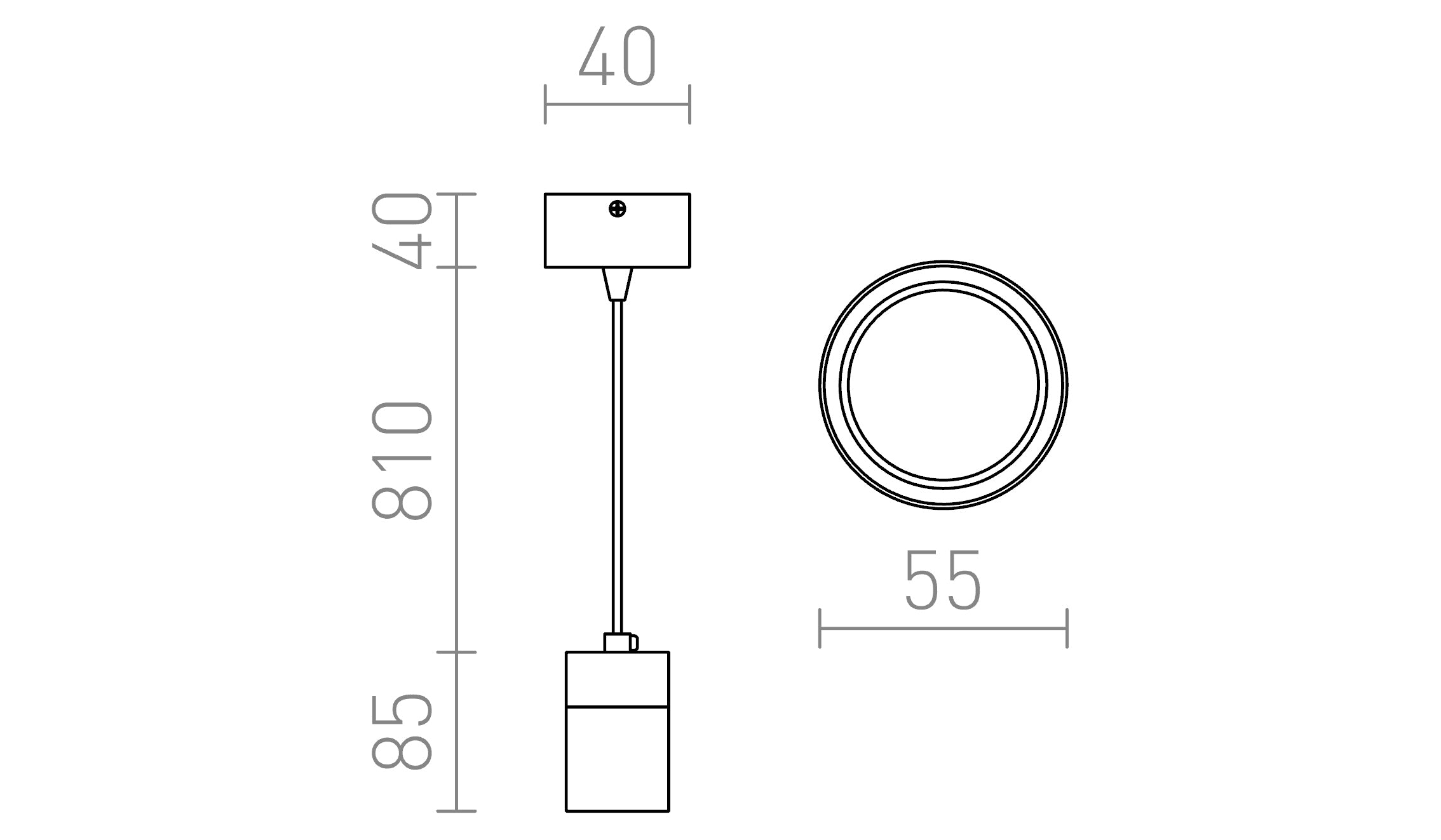 SVEN hanglamp lamp - Product sketch