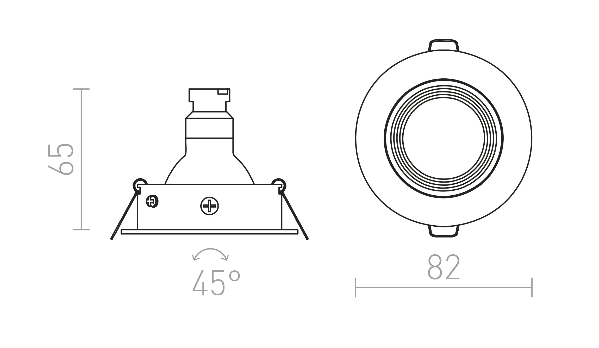 TIX neigbar lampe - Product sketch