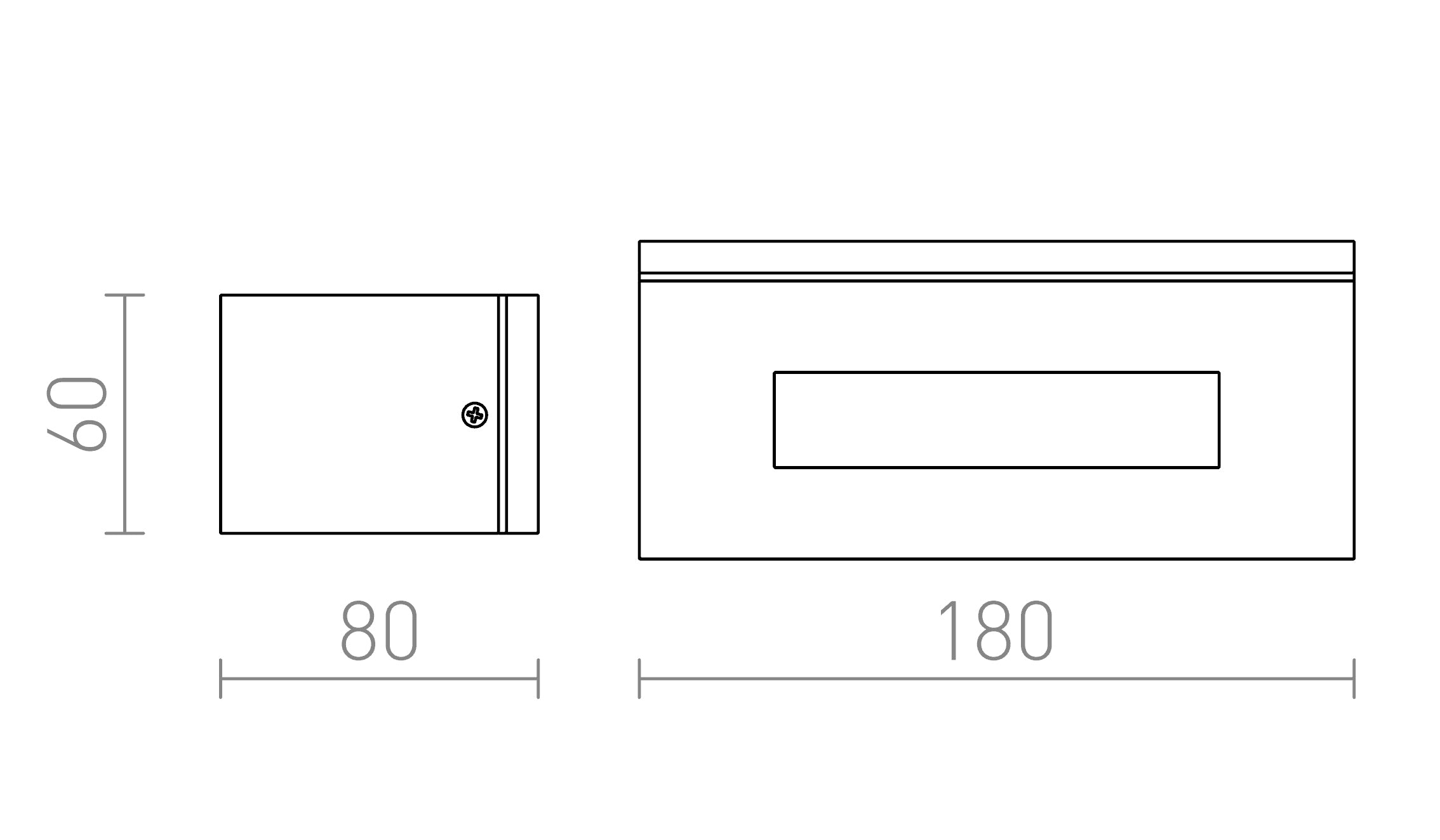 WOOP vägg lampa - Product sketch