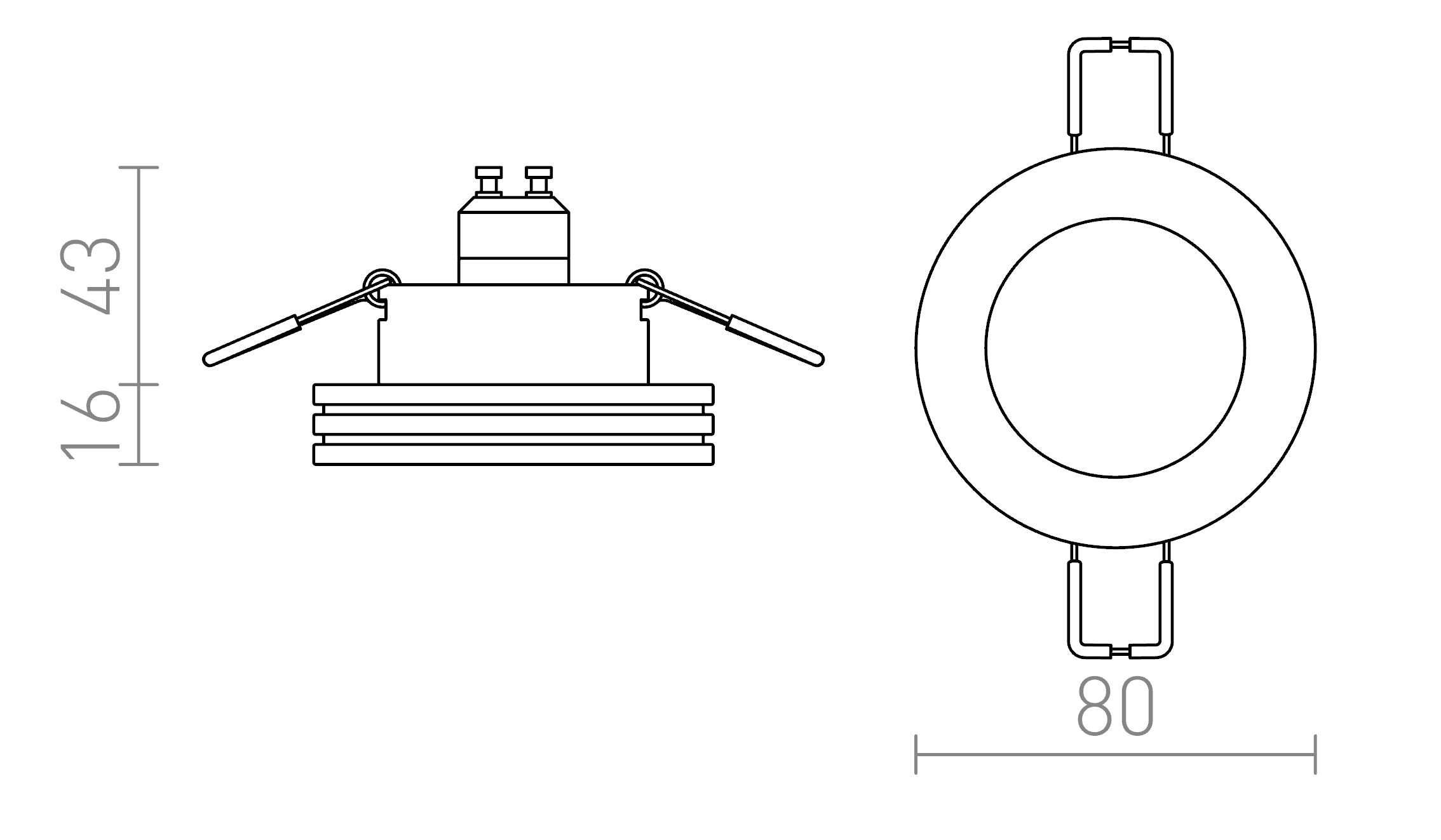 REWA fast lampa - Product sketch