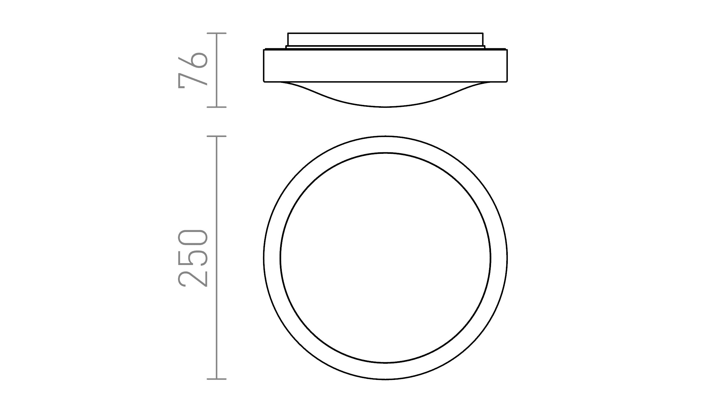 MELISA 25 plafondlamp lamp - Product sketch