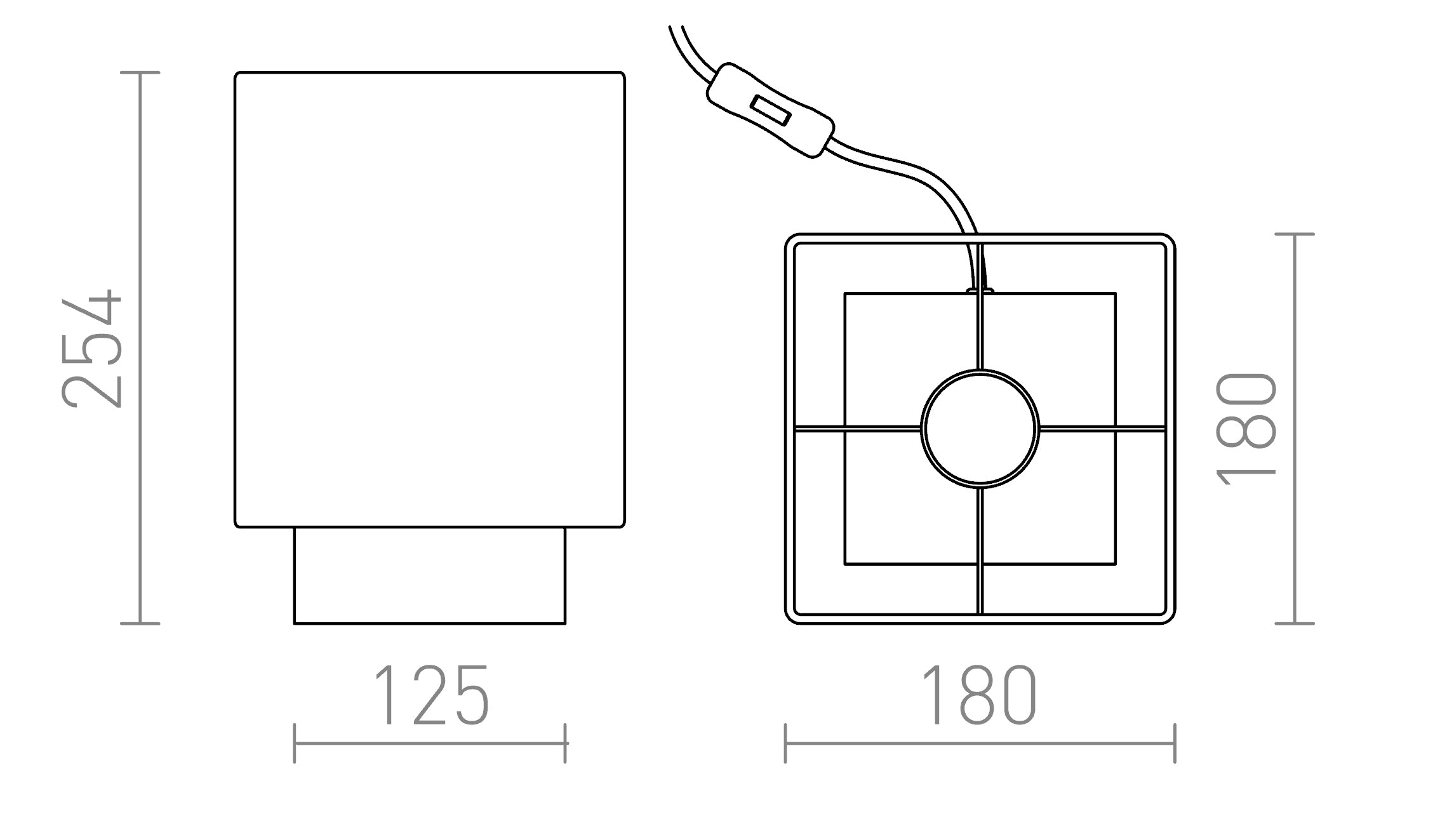 MONACO da tavolo lampada - Product sketch