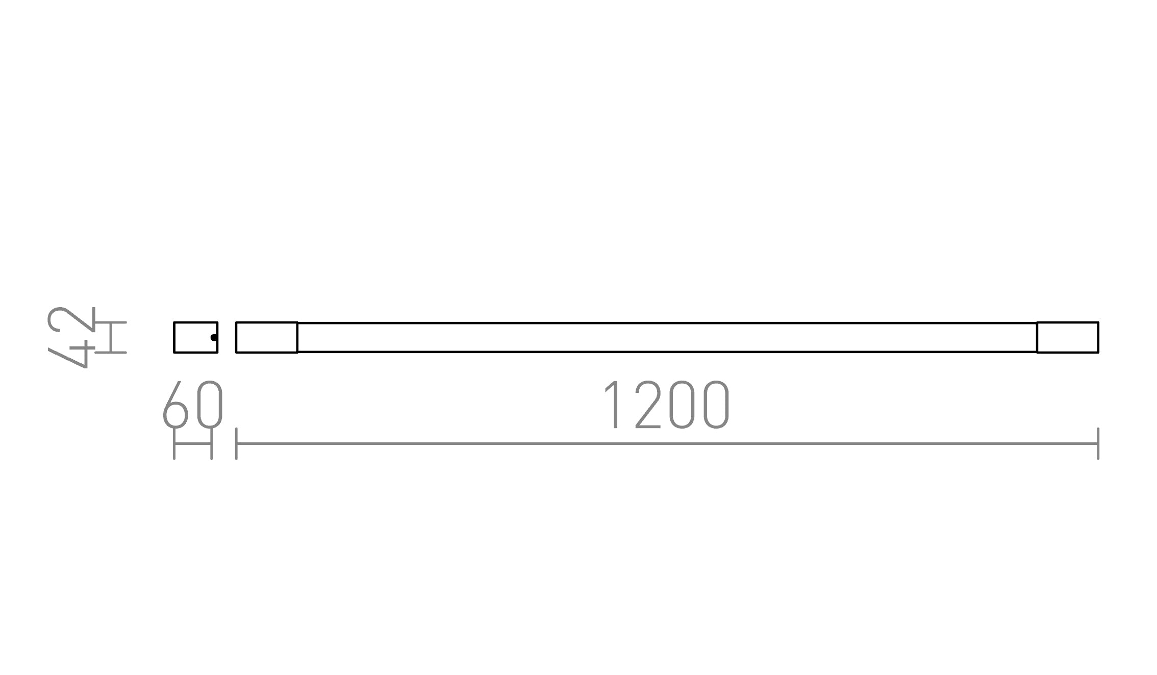 IMPERIA 120 Επιτοίχιος λαμπτήρας - Product sketch