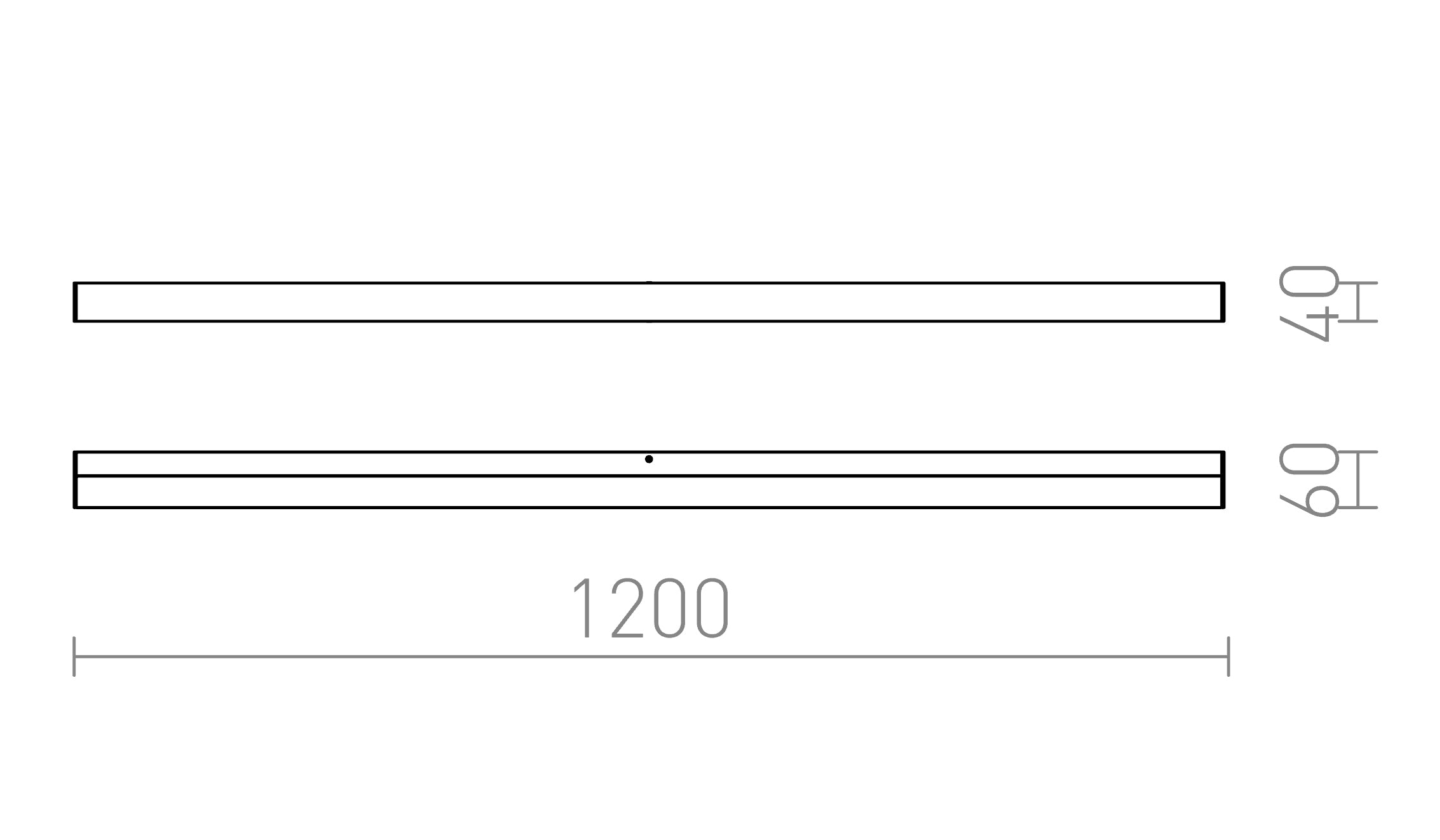 LEVIA 120 wandlamp lamp - Product sketch
