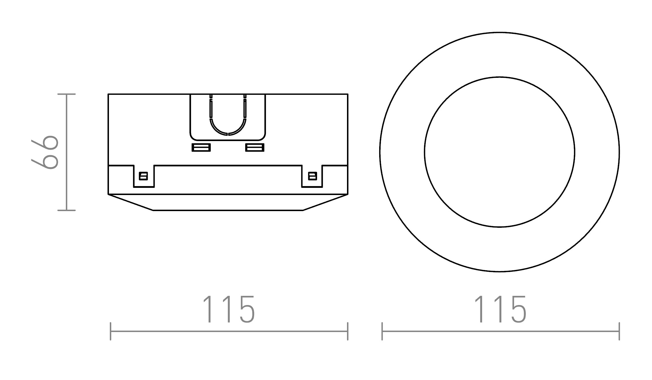 IP-BOX voor G12755 sensor - Product sketch