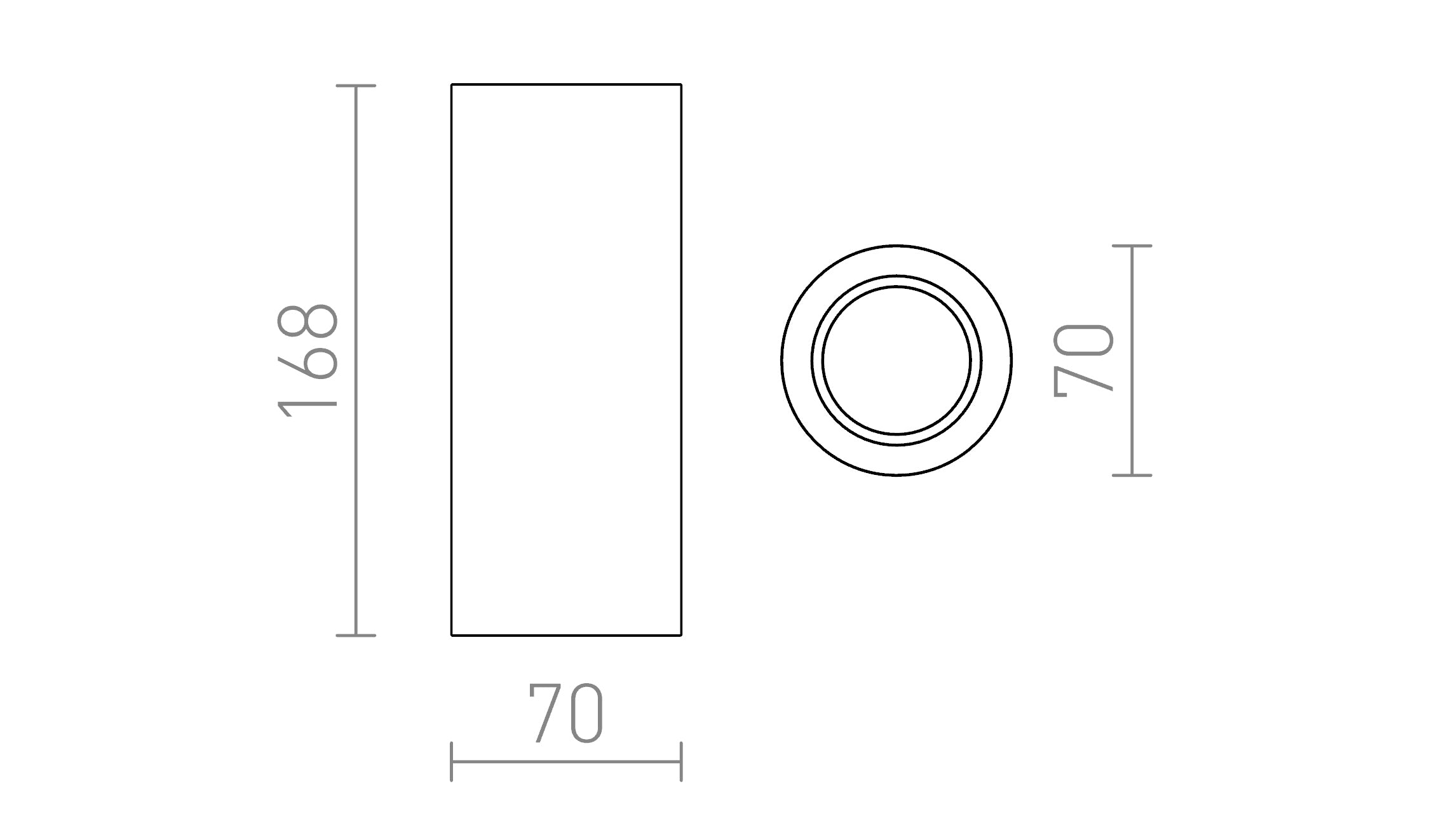GINA S 17 teto lâmpada - Product sketch
