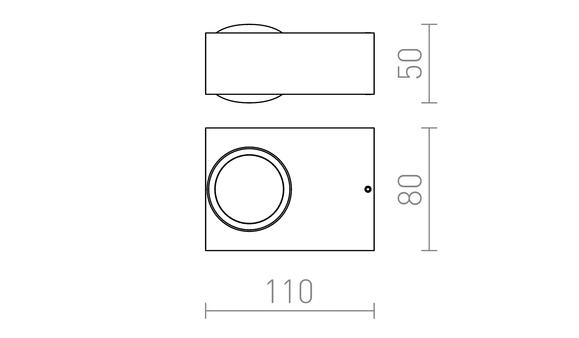 KORSO II wall lamp - Product sketch