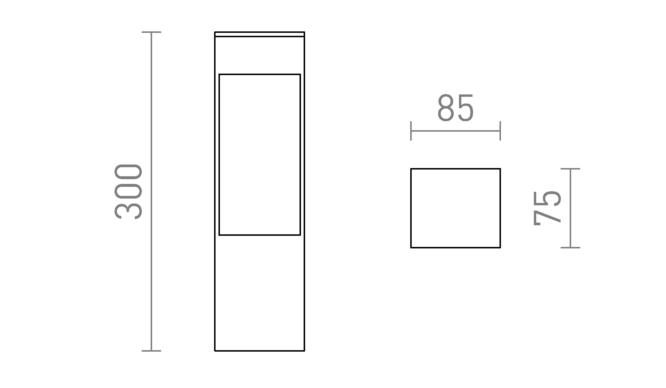 TORIN 30 staande lamp lamp - Product sketch