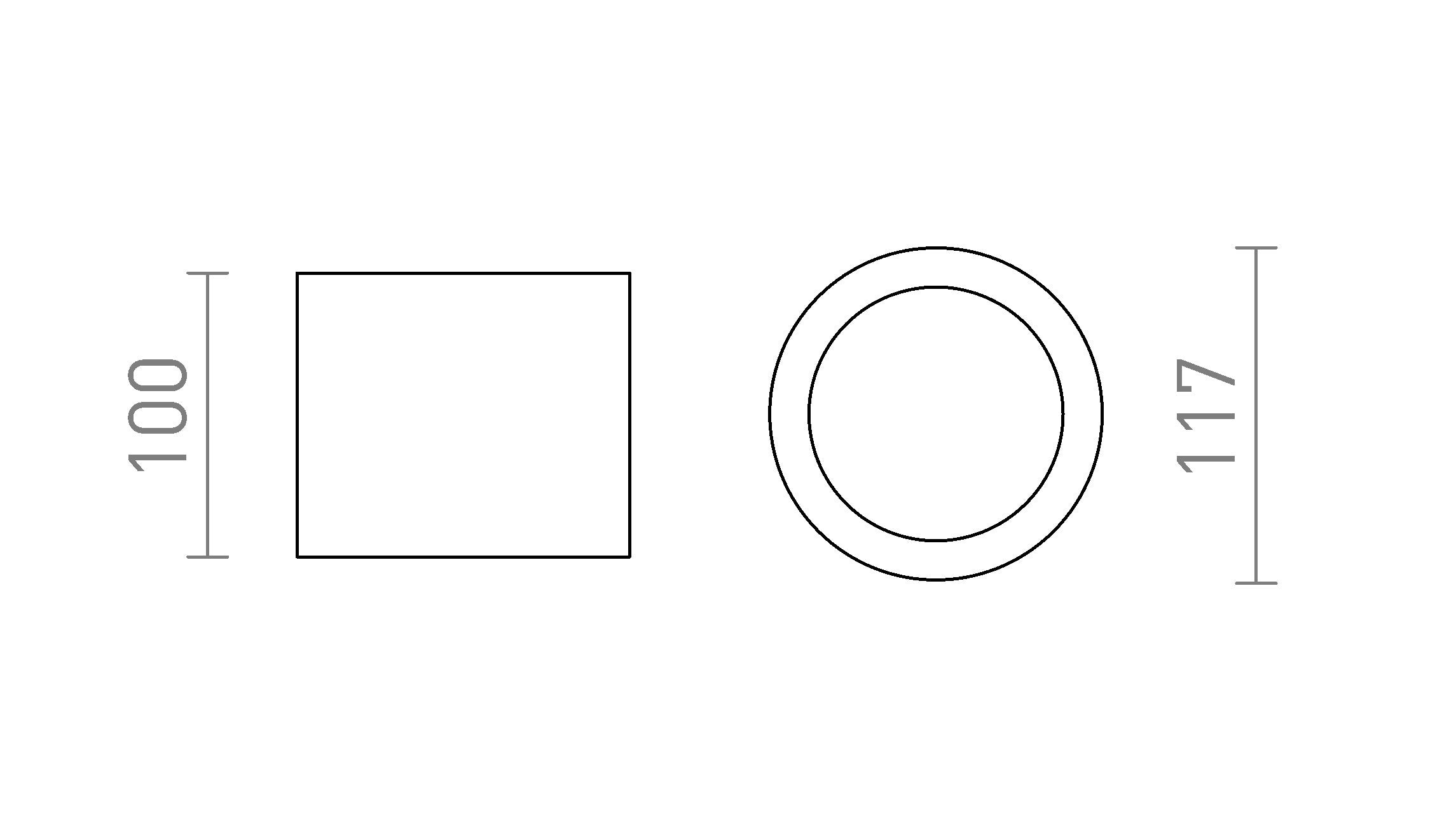 KAYAL da soffitto lampada - Product sketch