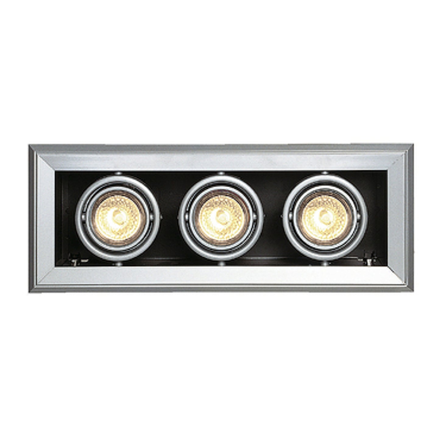 RENDL Outlet AIXLIGHT MOD 3 GU10 recessed silver grey 230V GU10 3x50W 154572 1