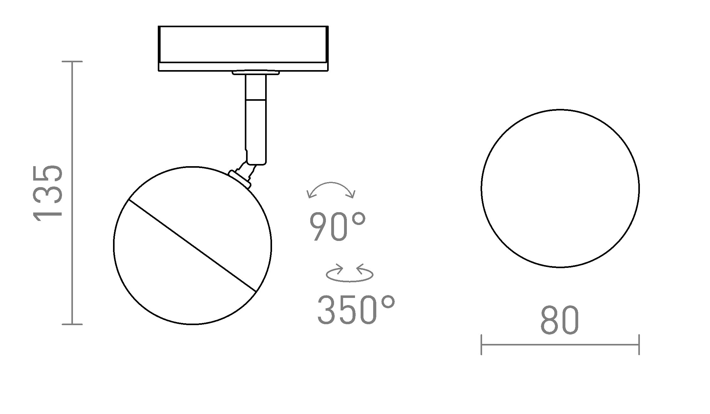 LYRA per binario monofase - Product sketch