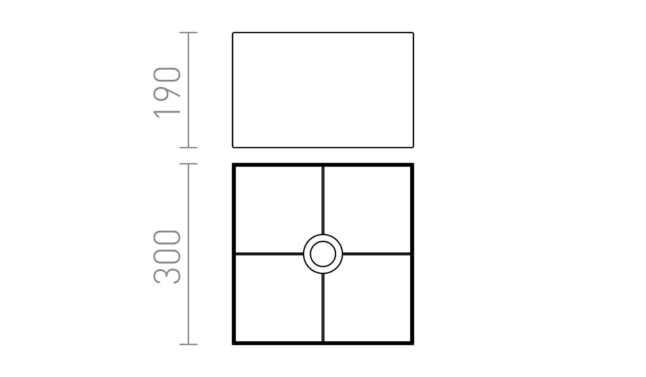 TEMPO 30/19 lampenkap - Product sketch