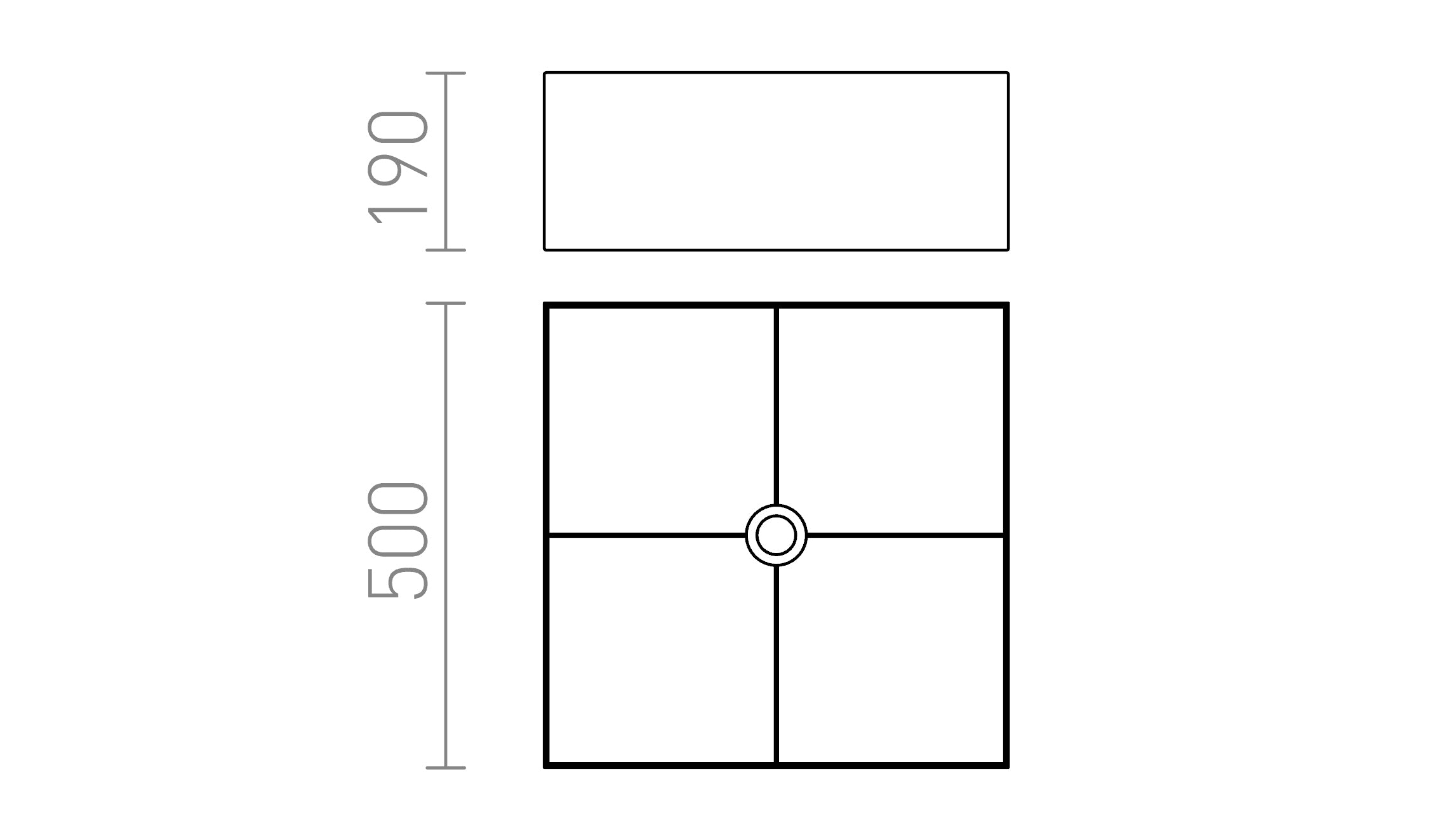 TEMPO 50/19 lampenkap - Product sketch