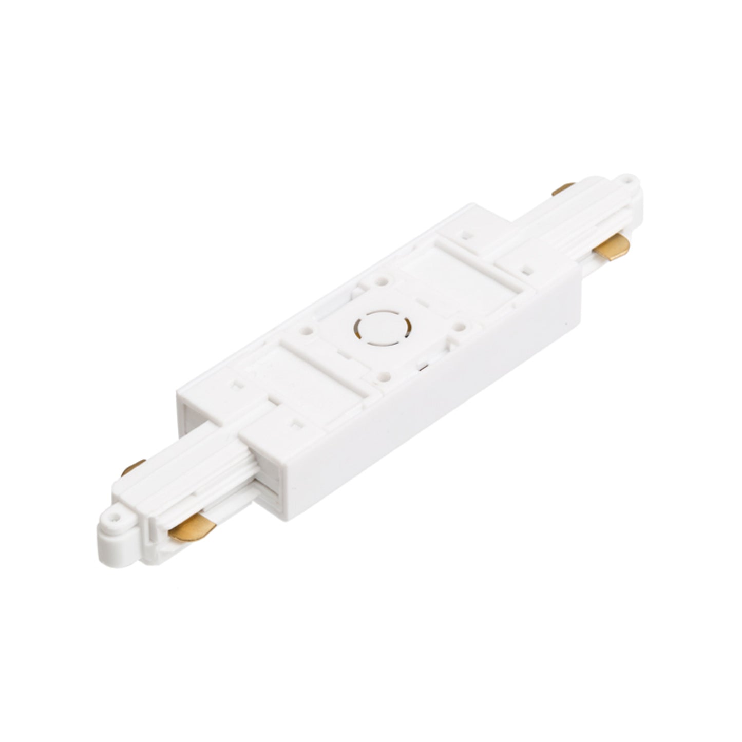 RENDL 1-circuit track system 1F straight connector with feed-in white 230V R12263 2