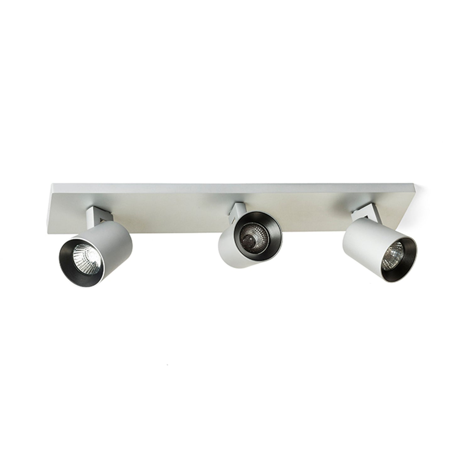 RENDL spotlight KENNY III surface mounted brushed aluminum/black 230V LED GU10 3x8W R12919 3