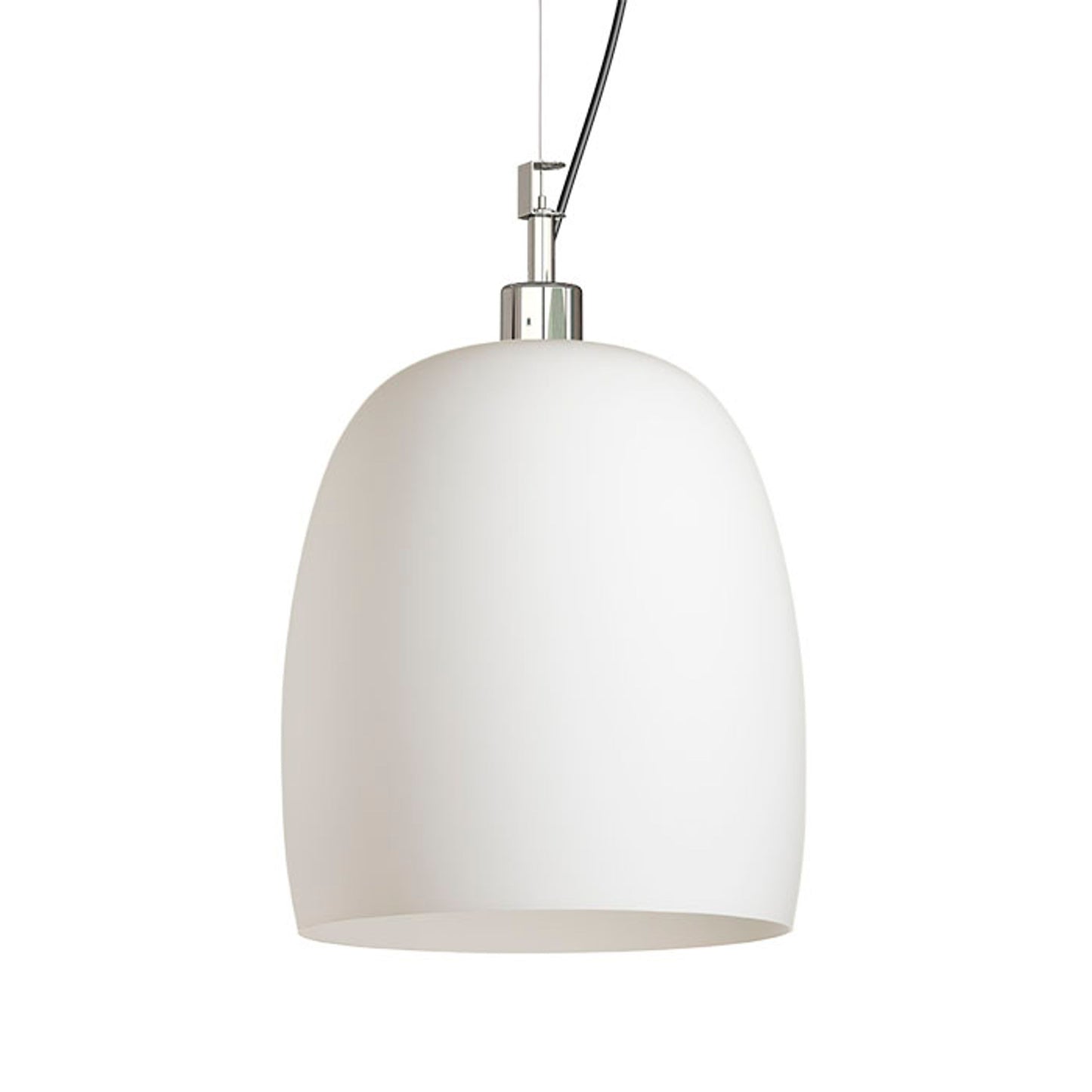 RENDL pendant lamp COROA NEW 28 pendant opal-colored glass/chrome 230V LED E27 15W R13824 3