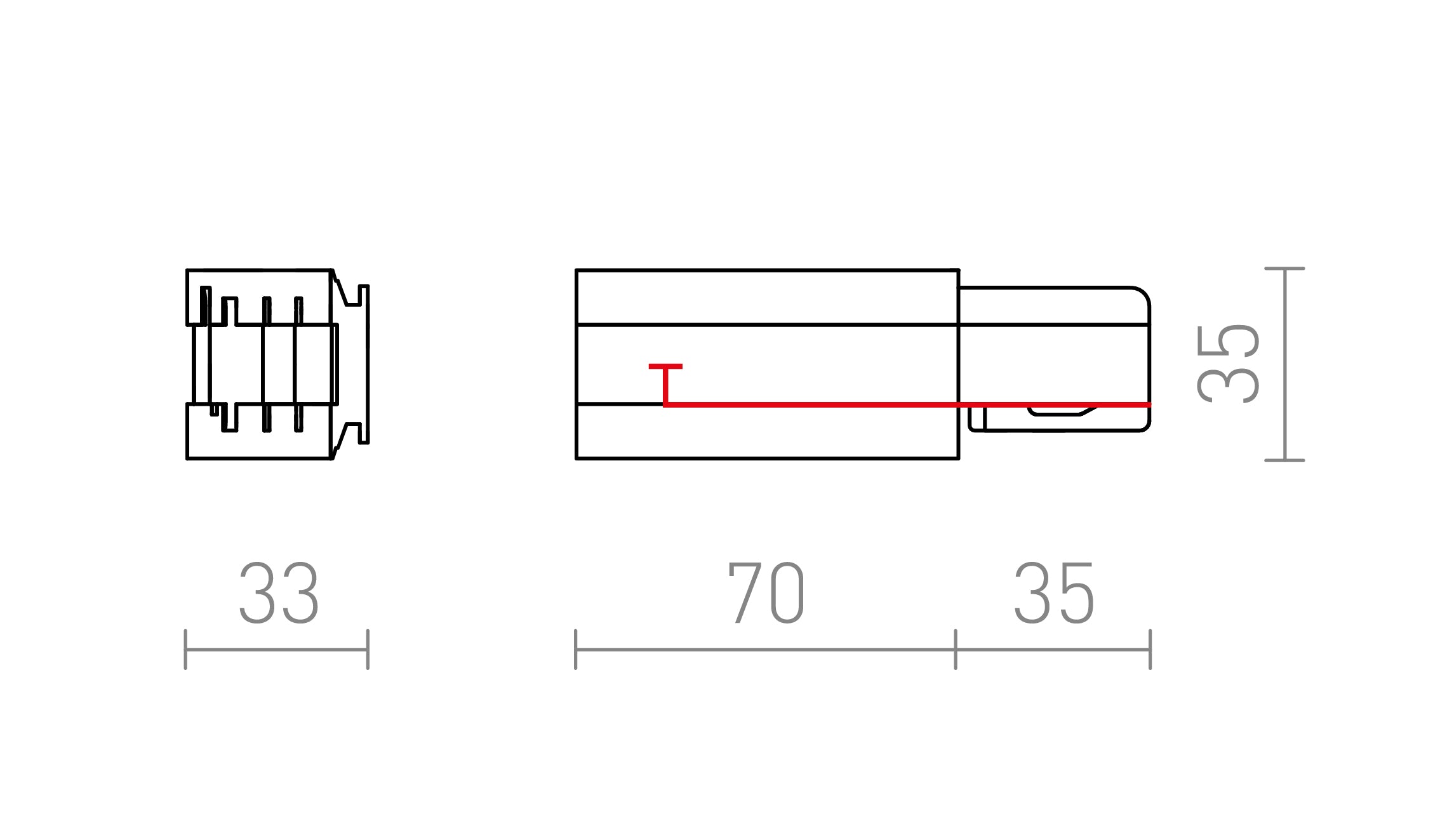 EUTRAC STROOMVOORZIENING LINKS - Product sketch