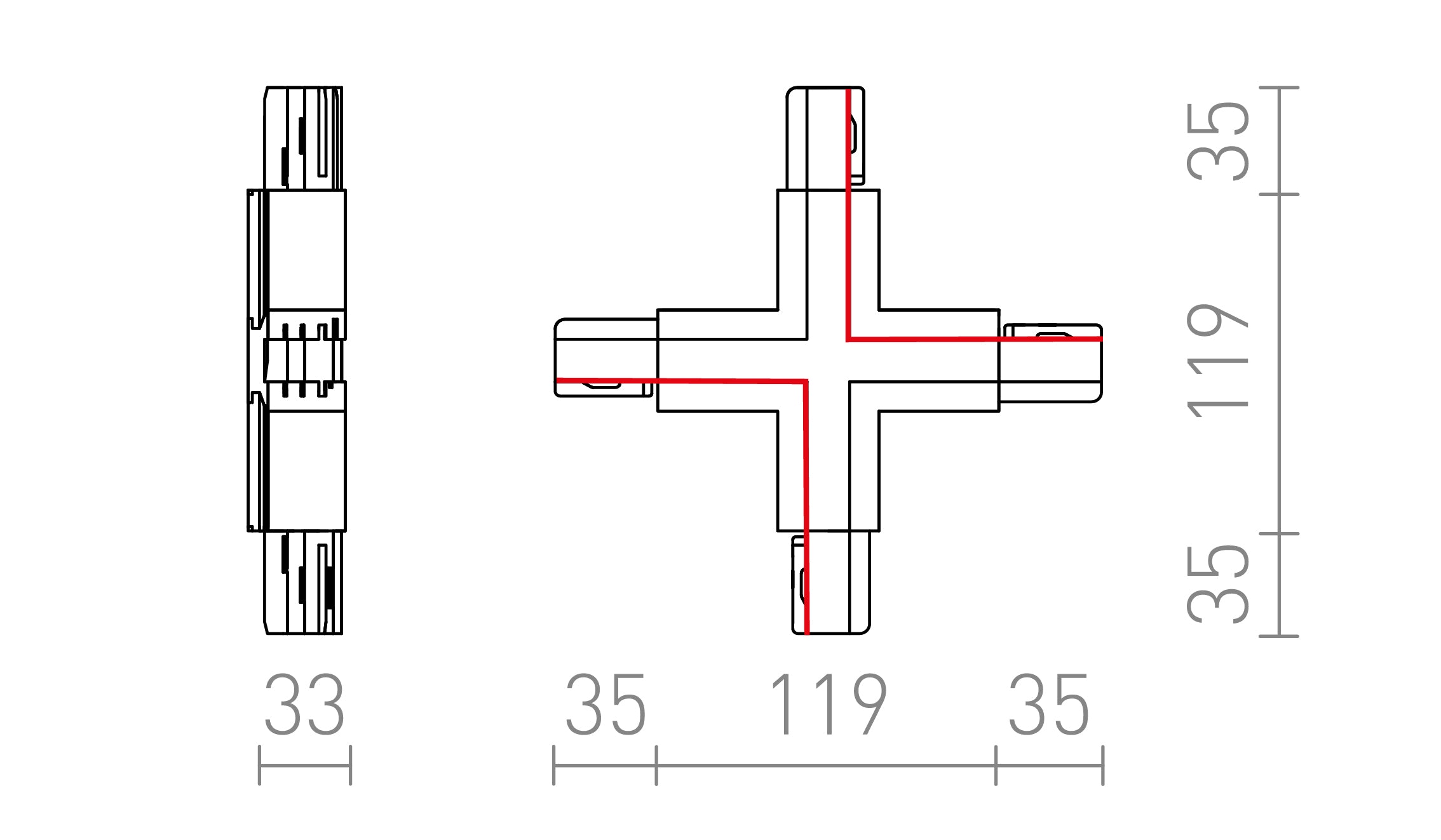 EUTRAC X KOPPELSTUK - Product sketch