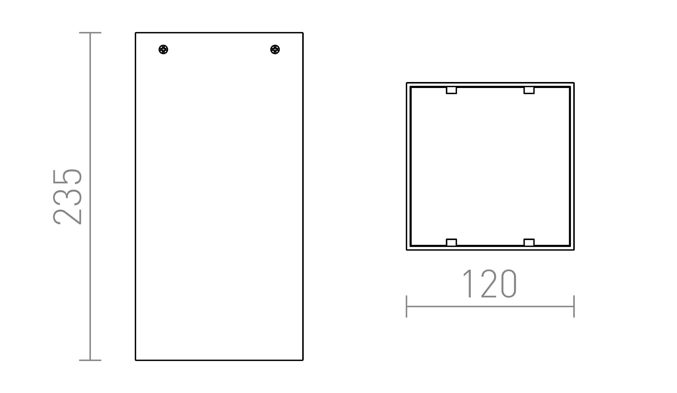 MEA VIERKANT - Product sketch