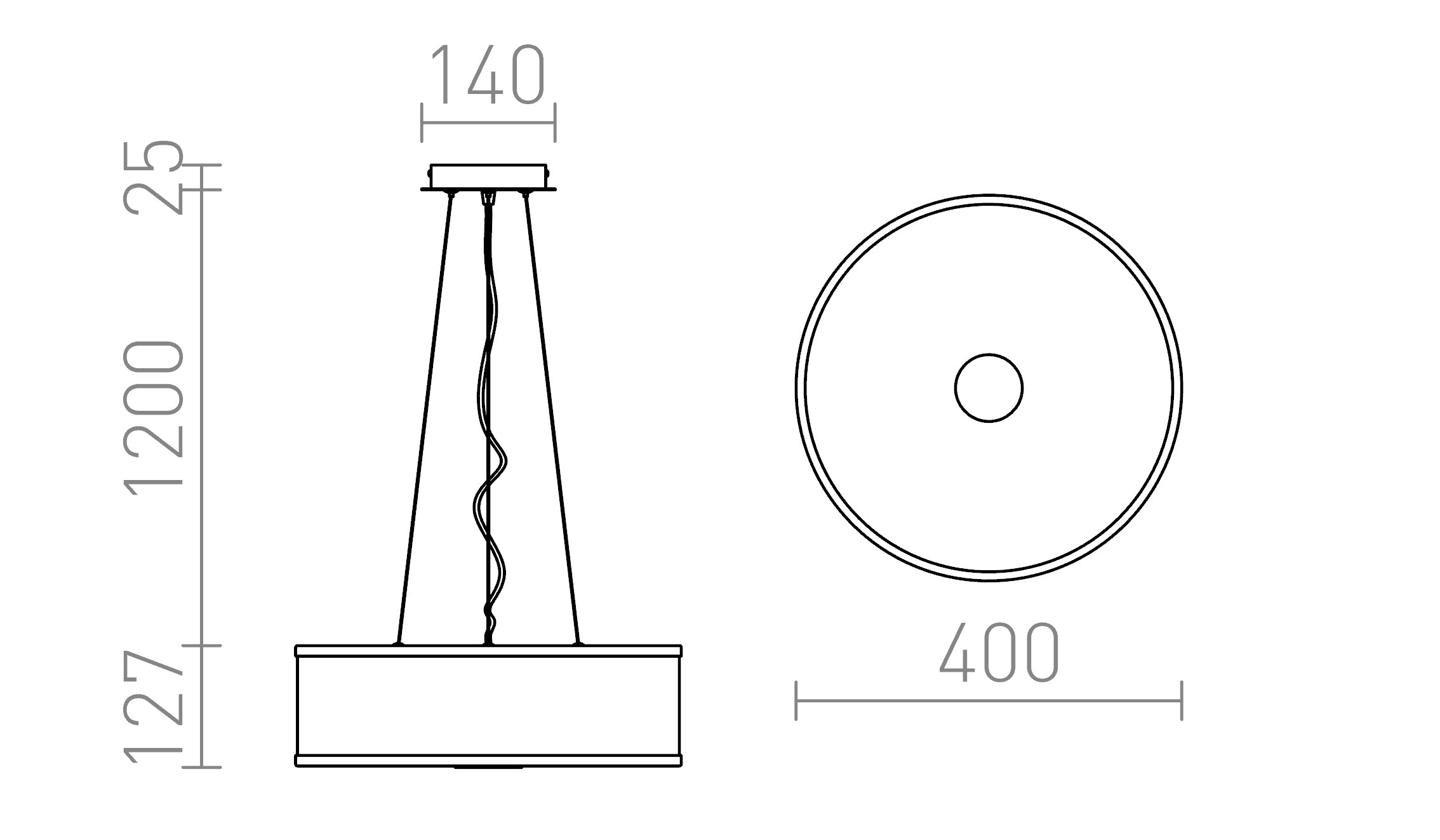 CASSABLANCA HANGLAMP - Product sketch