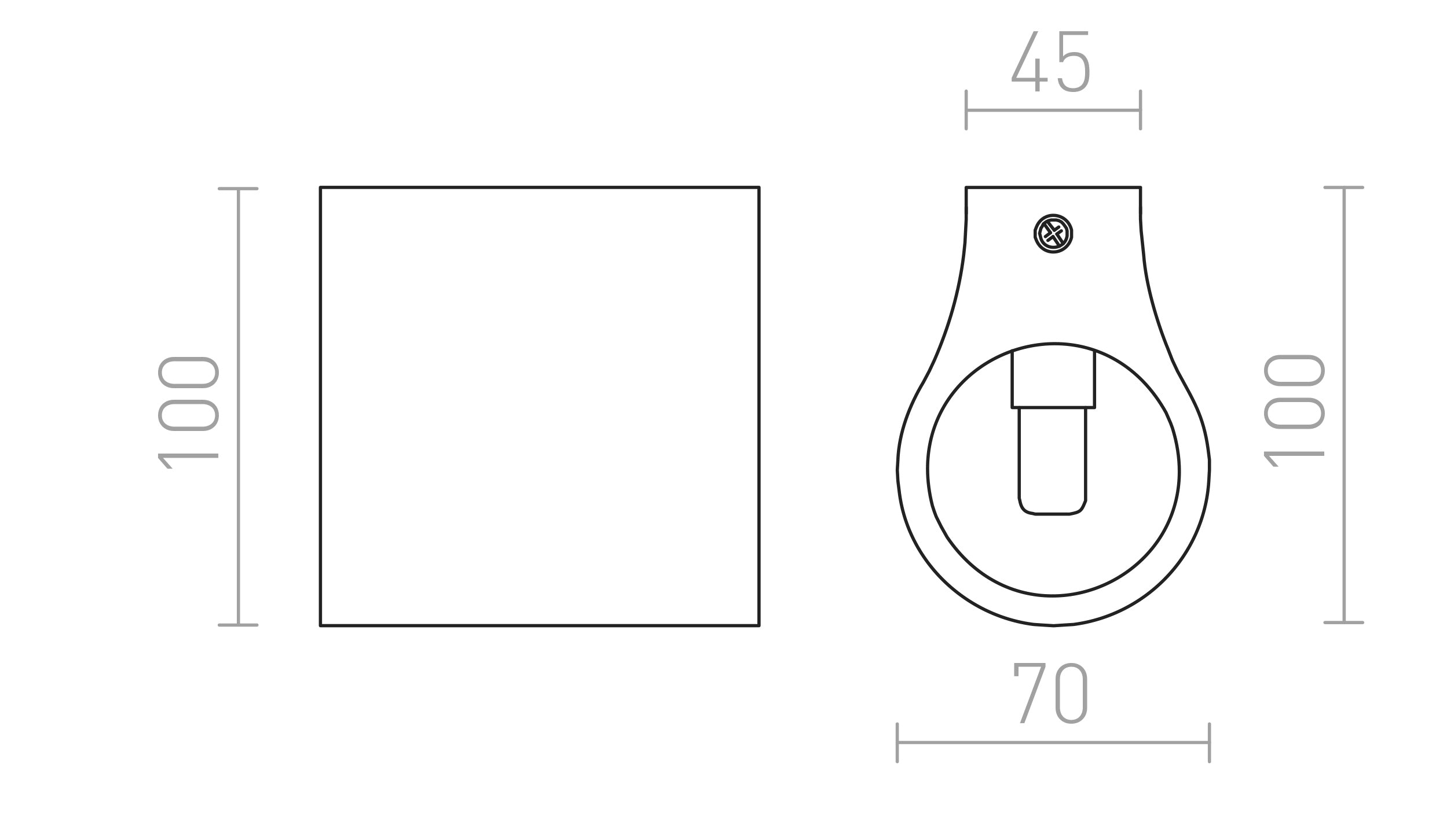 GINA S WANDLAMP - Product sketch