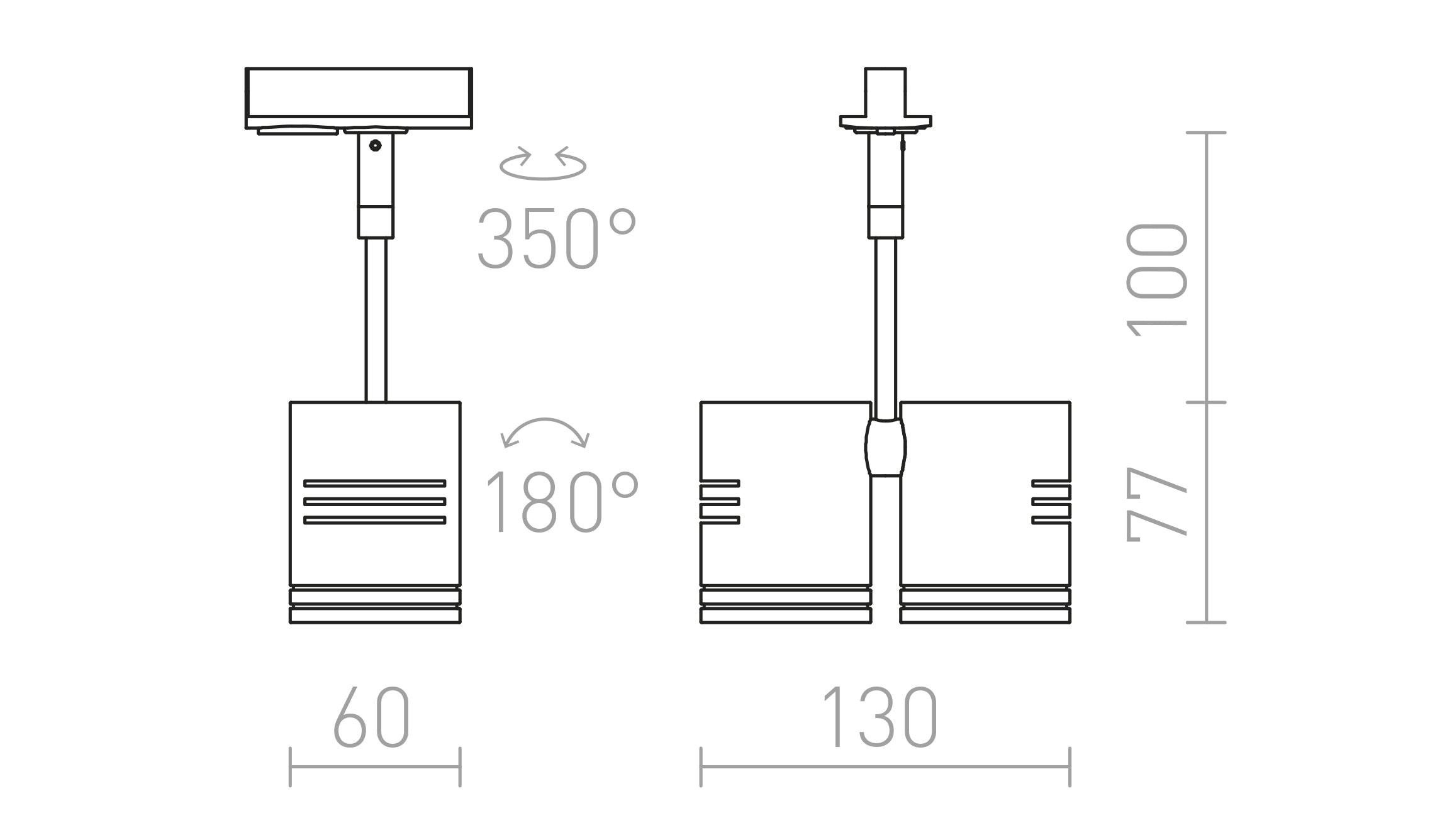 BEEBA II VOOR 1F. STROOMRAIL - Product sketch