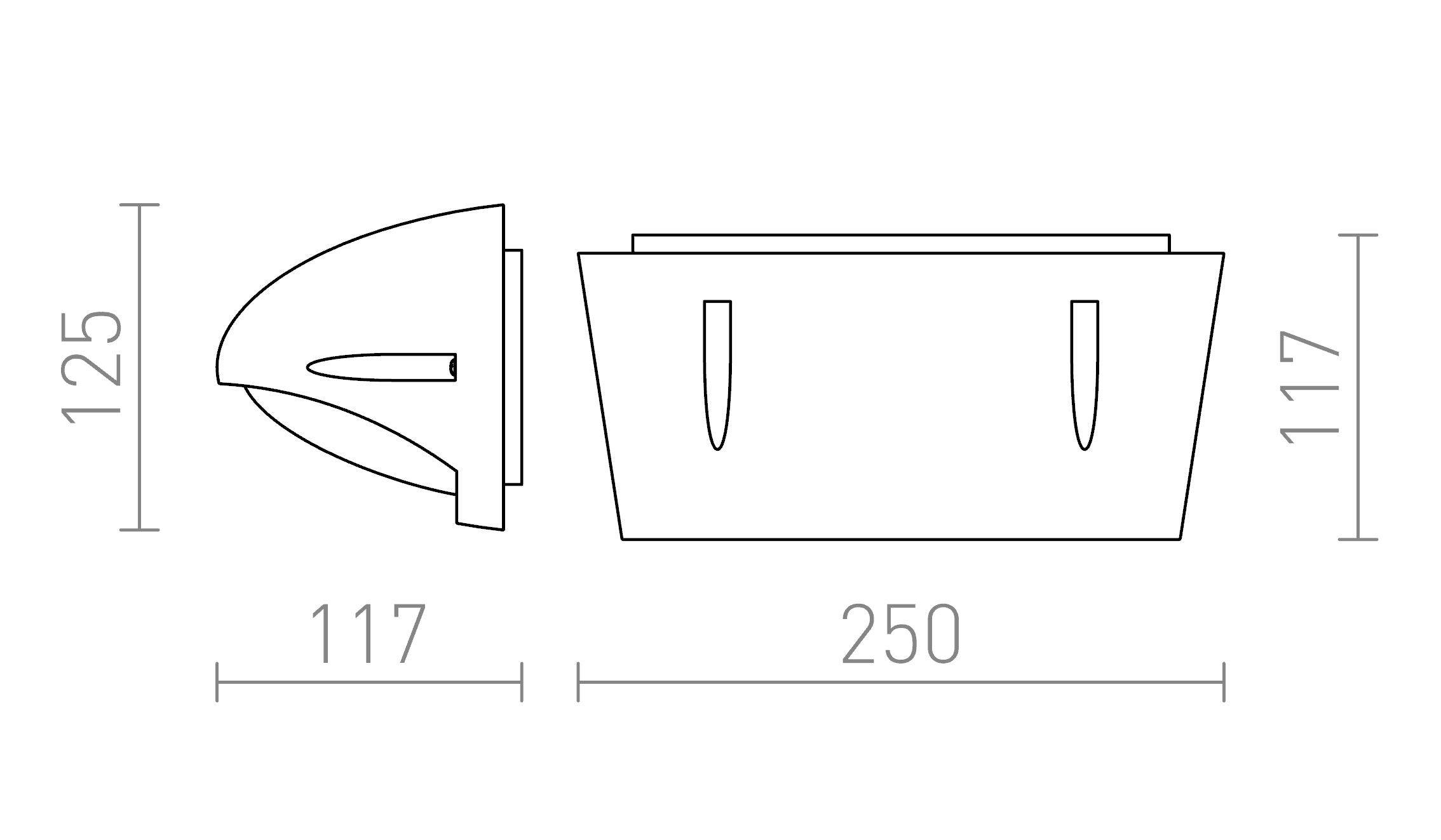 MORA  wandlamp lamp - Product sketch