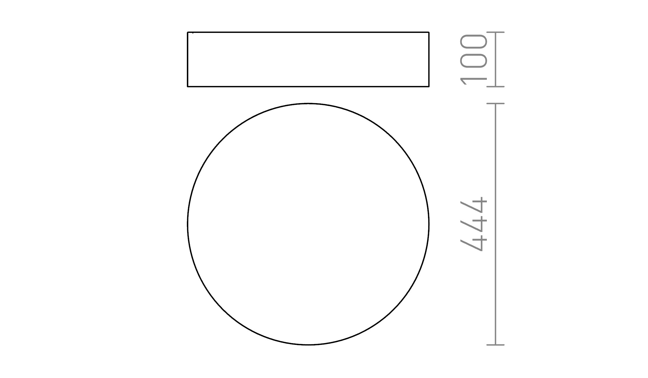 COIMBRA PLAFONDLAMP - Product sketch