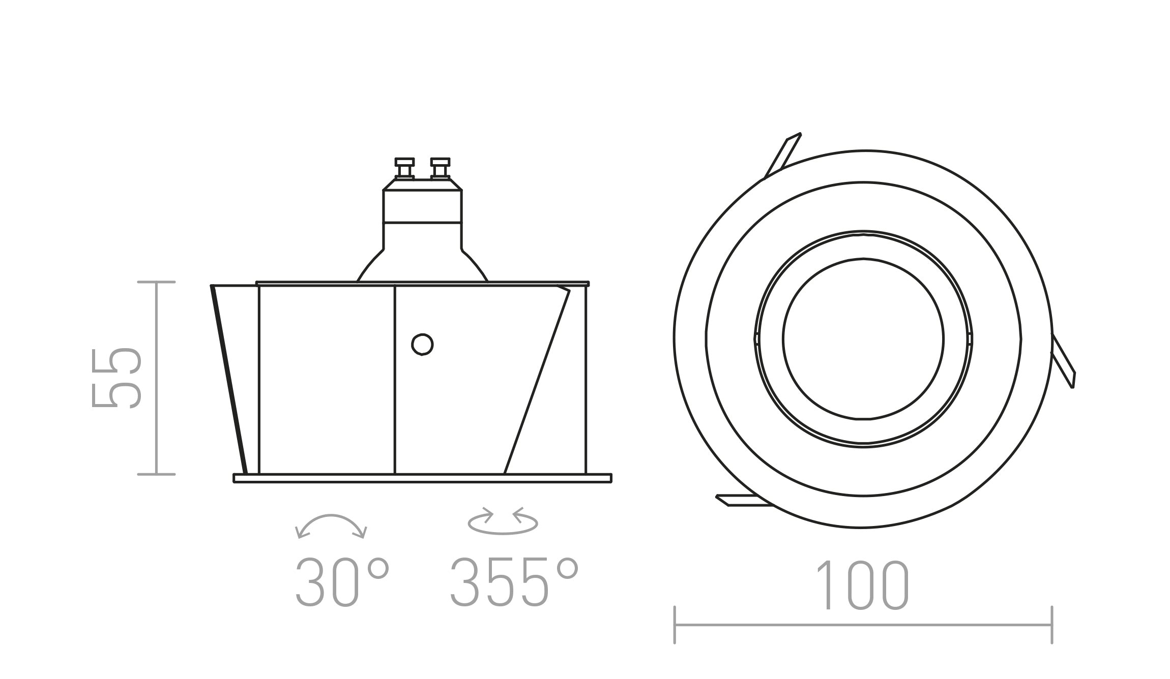 ESIX ALUMINIUM directioneel - Product sketch
