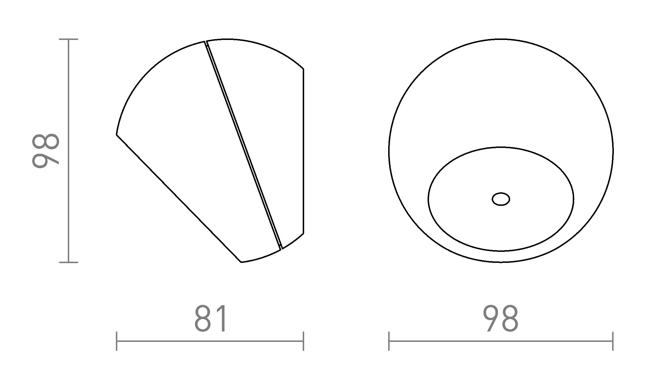 SIV  opbouwlamp lamp - Product sketch