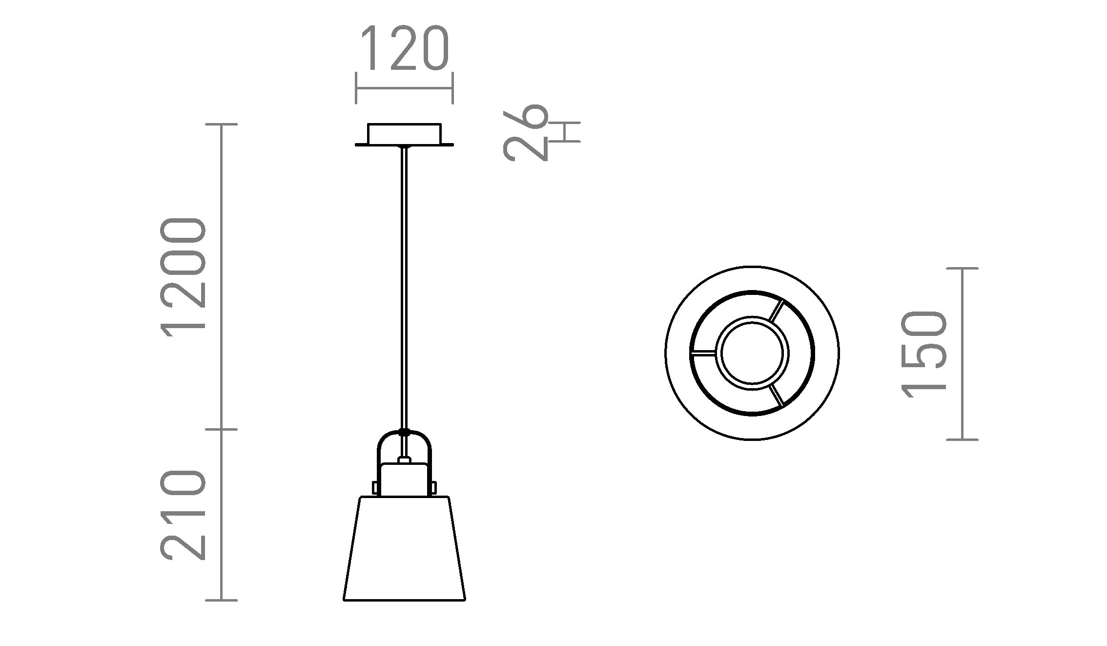 CHOUPETTE PENDENT - Product sketch