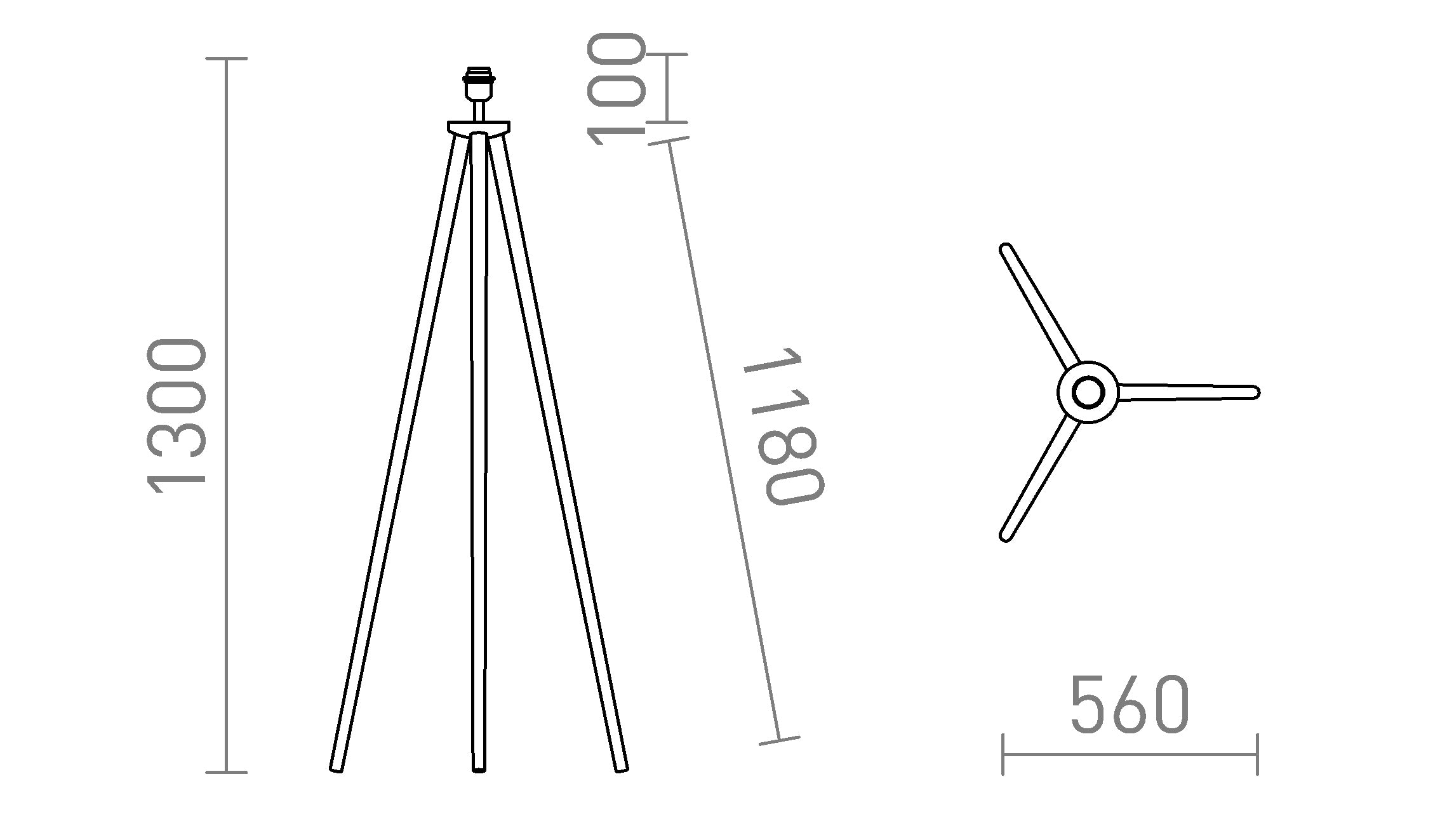 BASCO STANDAARDVOET - Product sketch