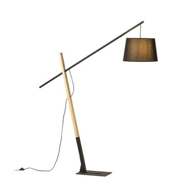 Houten staanlamp