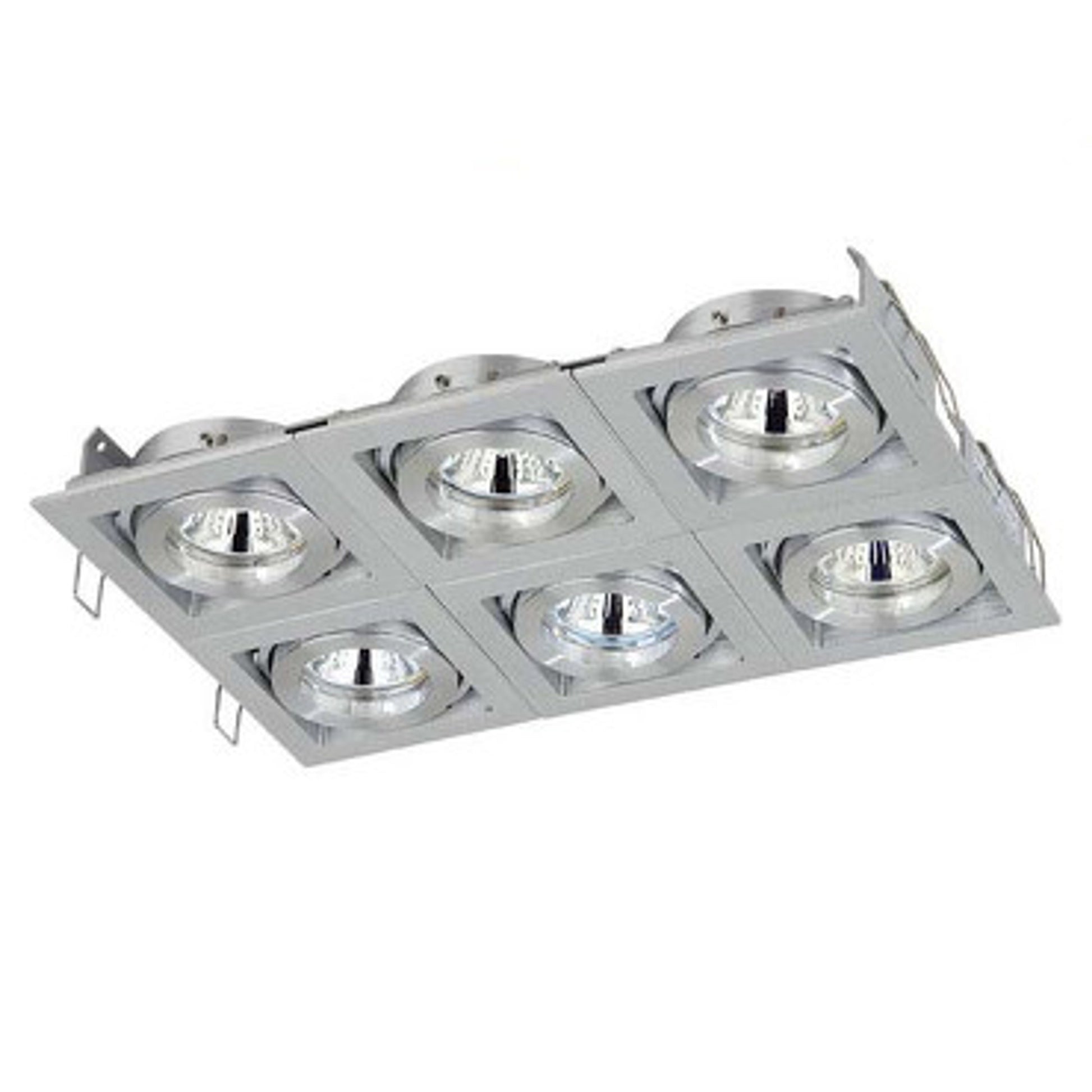 RENDL Outlet MANCHESTER VI recessed brushed aluminum 12V GU5,3 6x50W A0130606 1