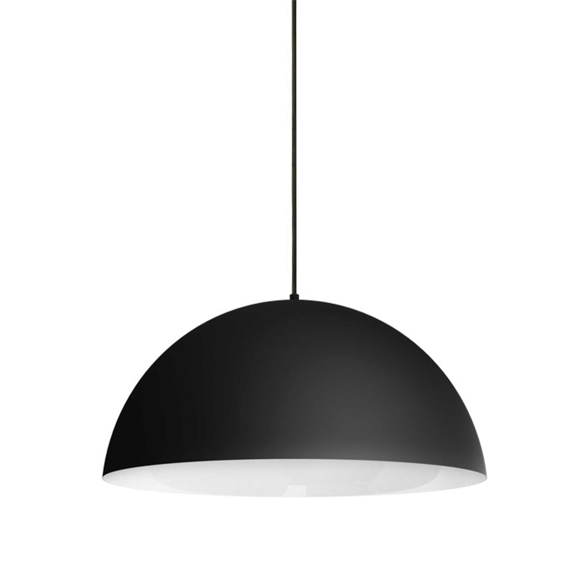 RENDL pendant lamp MONROE 50 pendant matte black/white  230V LED E27 30W R11702 1