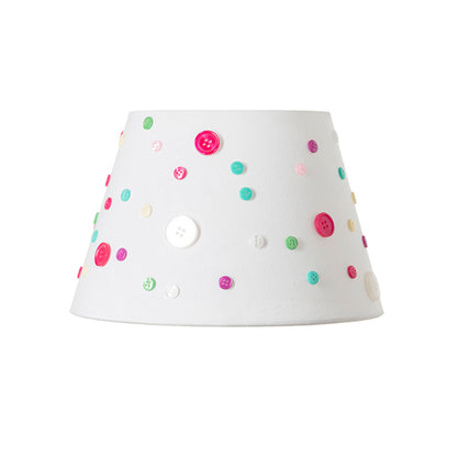 RENDL shades, shade bases, pendent sets DELISA 25/16 shade white buttons  max. 28W R12388 6