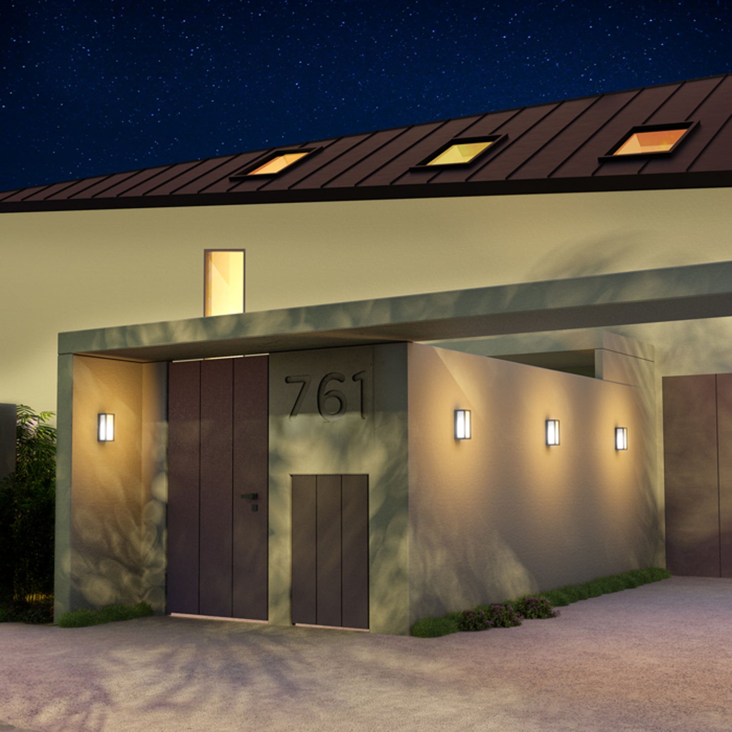 RENDL outdoor lamp DURANT wall anthracite grey  230V LED E27 15W IP54 R12569 9