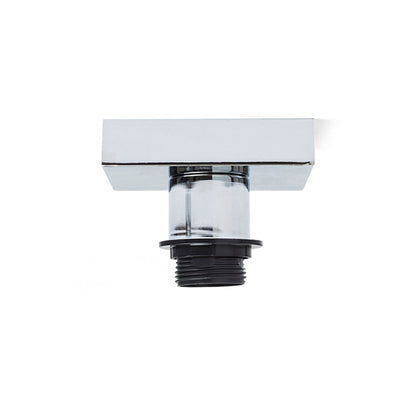 RENDL shades, shade bases, pendent sets SOLO SQ ceiling base  chrome 230V LED E27 15W R12584 2