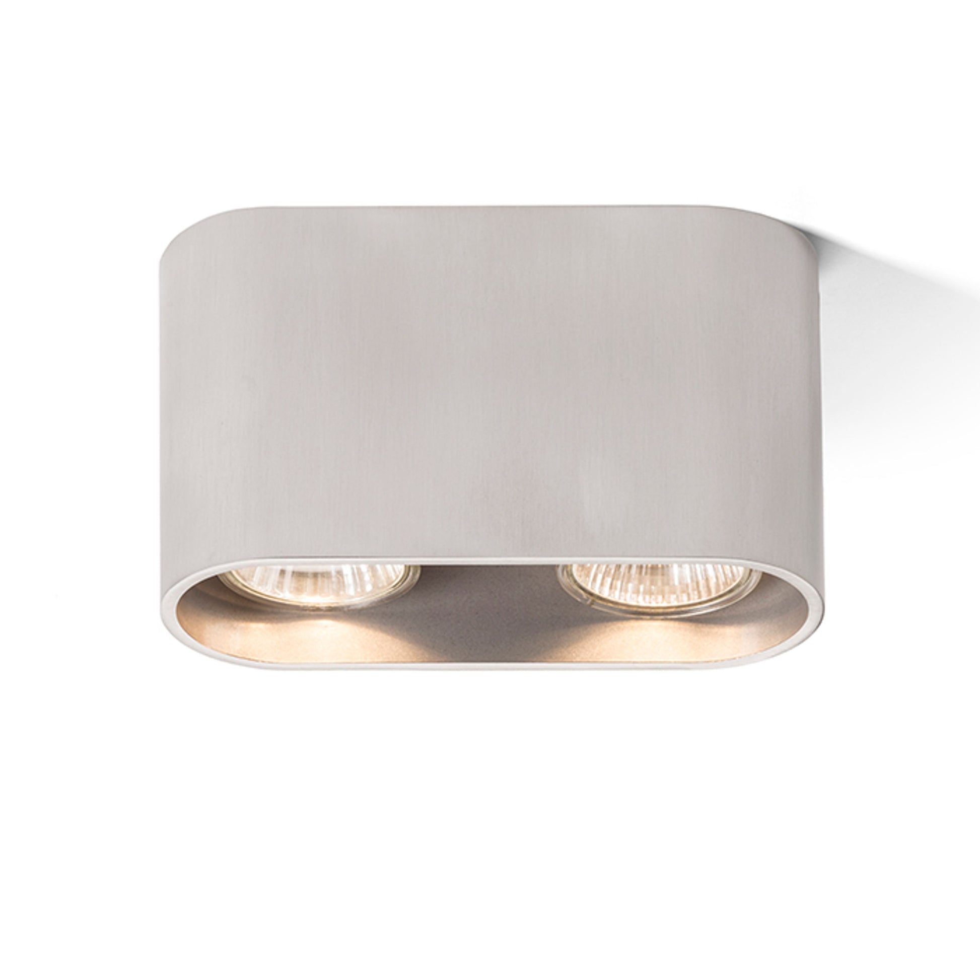 RENDL surface mounted lamp MANTOVA II ceiling  brushed aluminum 230V LED GU10 2x7W R12733 1