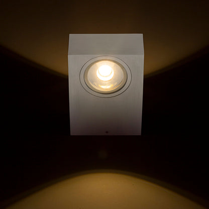 RENDL outdoor lamp KORSO II wall  brushed aluminum 230V LED 2x3W 120° IP54  3000K R12831 6