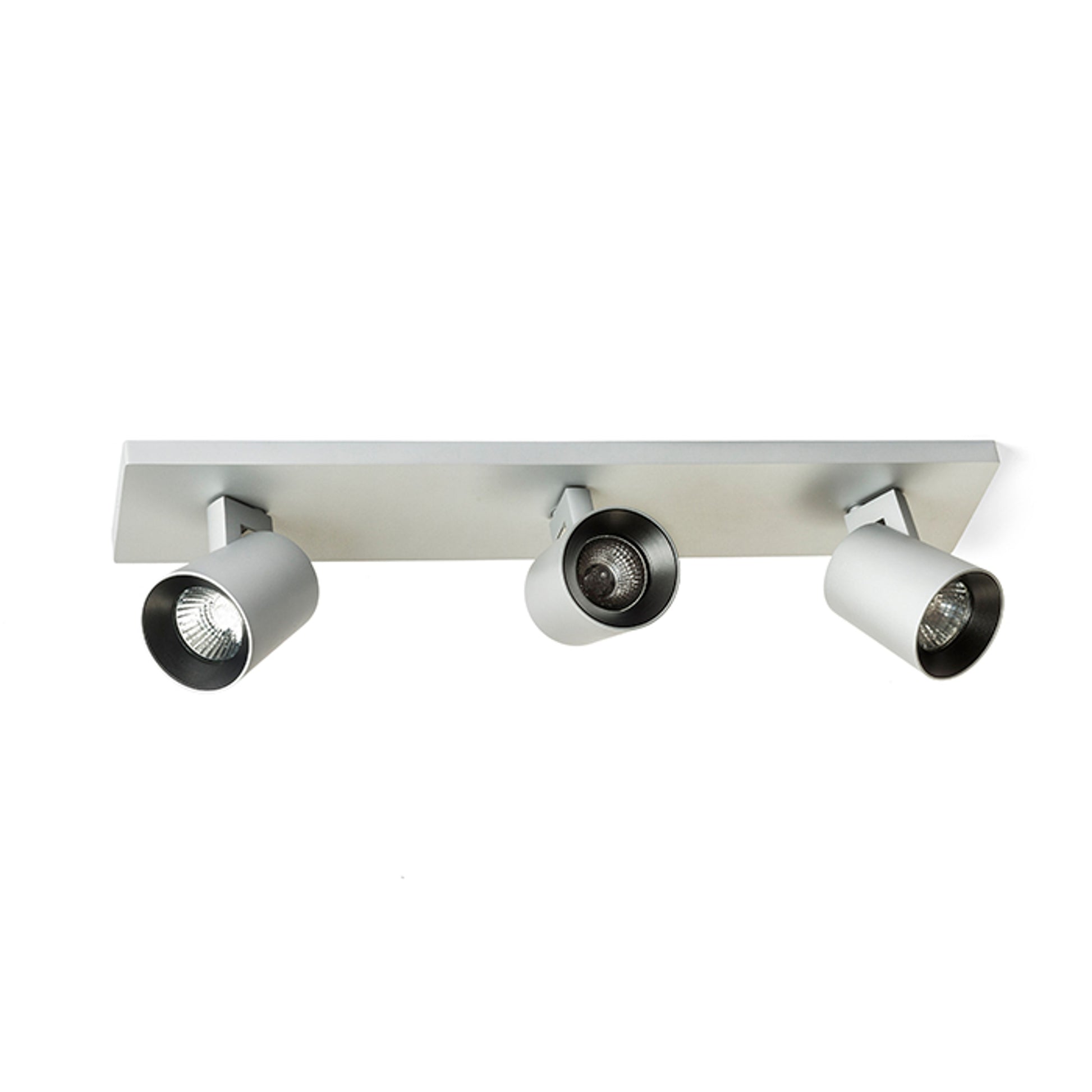 RENDL spotlight KENNY III surface mounted  brushed aluminum/black 230V LED GU10 3x8W R12919 3