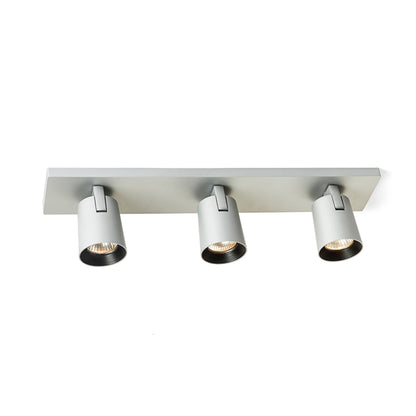 RENDL spotlight KENNY III surface mounted  brushed aluminum/black 230V LED GU10 3x8W R12919 4