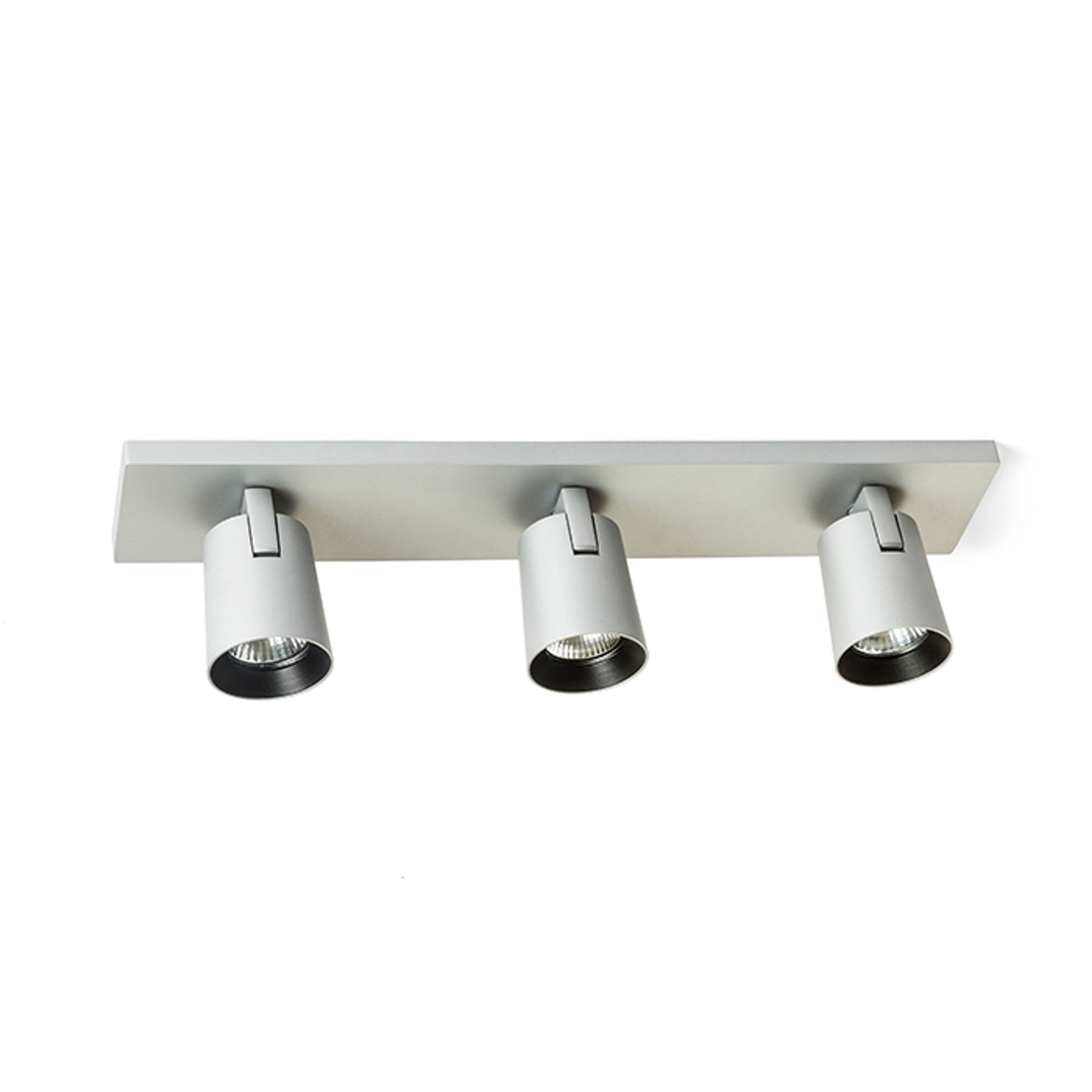 RENDL spotlight KENNY III surface mounted  brushed aluminum/black 230V LED GU10 3x8W R12919 5