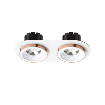 RENDL recessed light SHARM R II recessed white copper 230V LED 2x10W 24° 3000K R13240 2