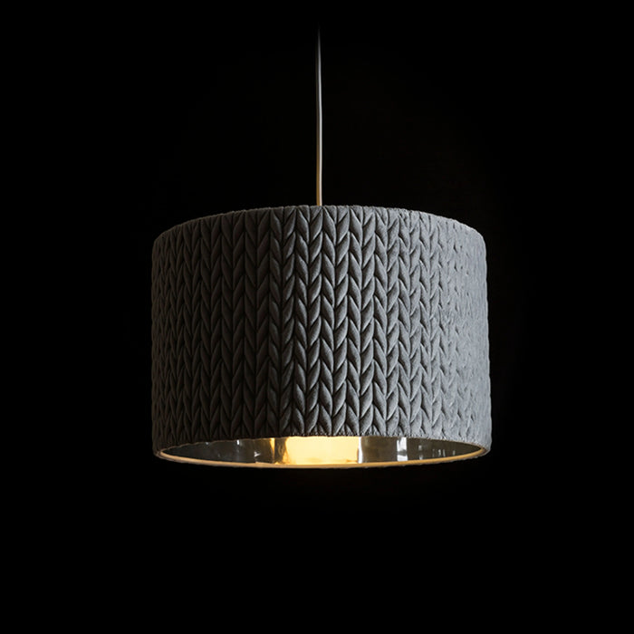 RENDL pendant lamp AINO 40 pendant grey chrome 230V LED E27 15W R13275 2