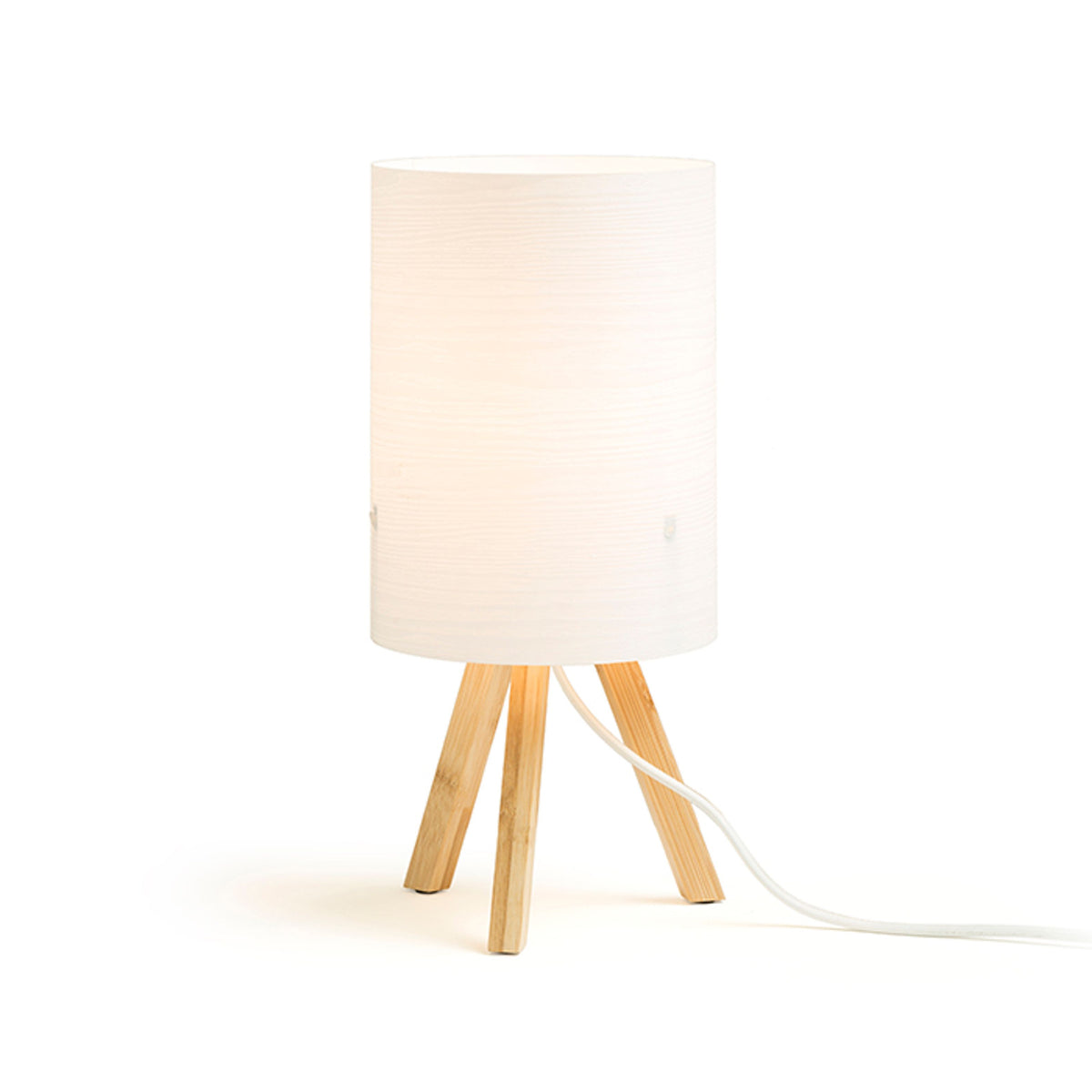 RENDL table lamp RUMBA table  white PVC/wood 230V E14 11W R13286 3