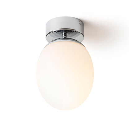 RENDL surface mounted lamp MERINGUE 16 ceiling  opal-colored glass/chrome 230V LED E27 15W IP44 R13690 6
