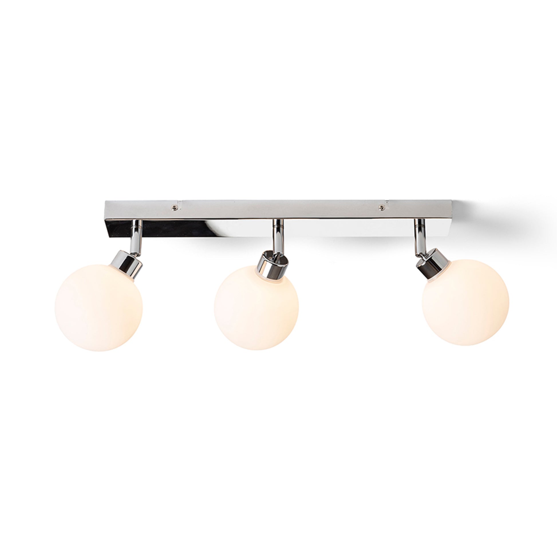RENDL spotlight BOLLY III surface mounted  opal-colored glass/chrome 230V LED G9 3x3W IP44 R13691 4