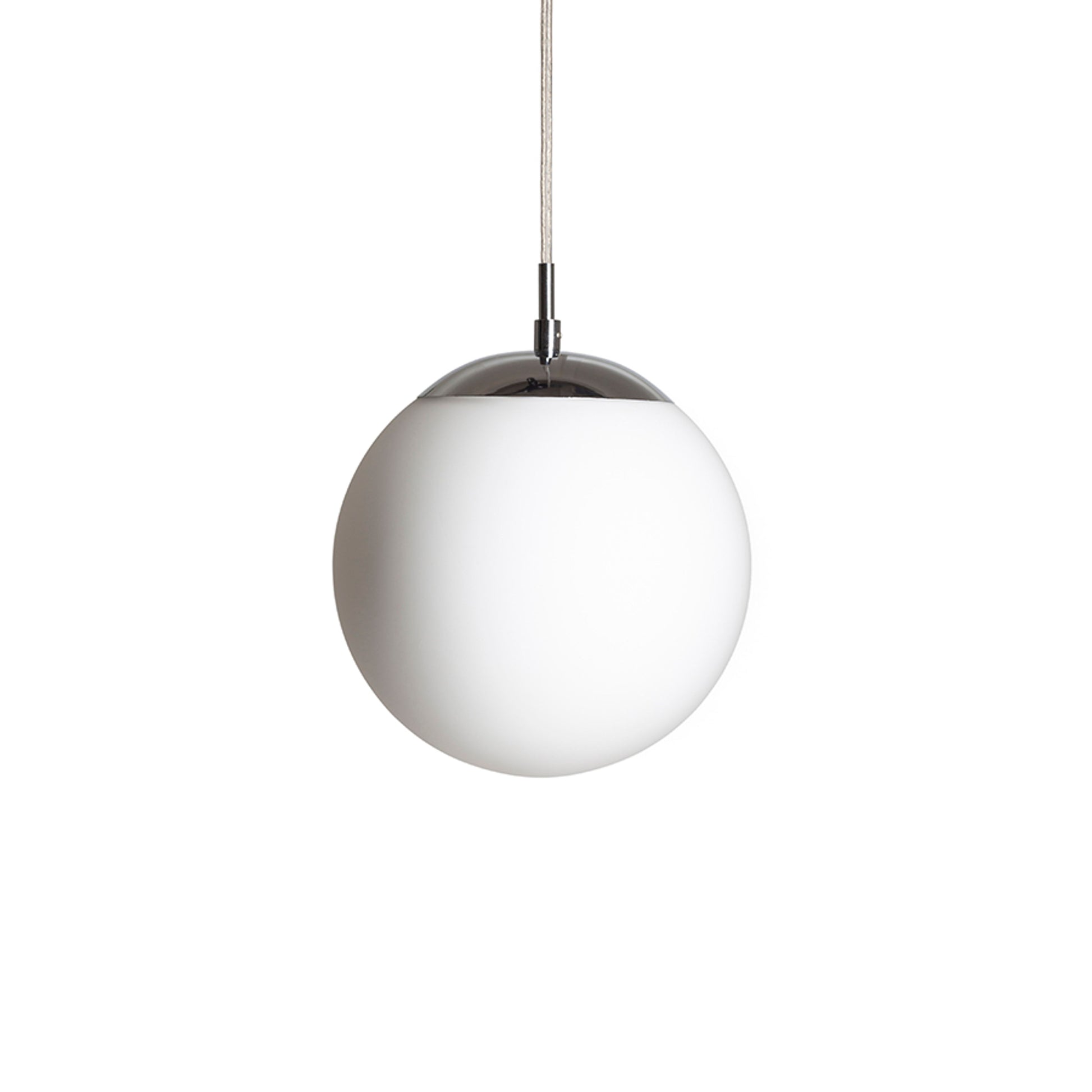 RENDL pendant lamp LUNA 20 pendant  opal-colored glass/chrome 230V LED E27 11W R13745 2