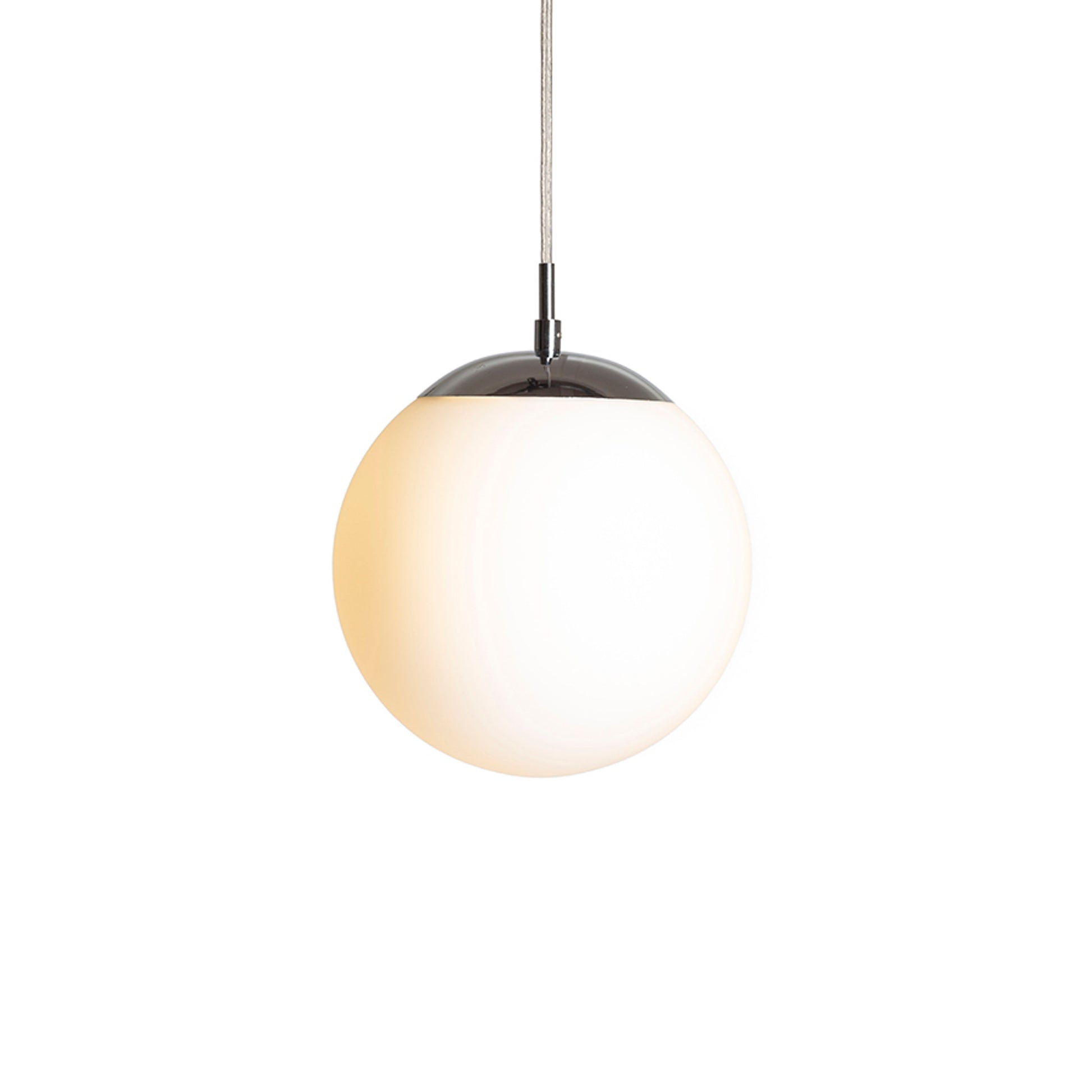 RENDL pendant lamp LUNA 20 pendant  opal-colored glass/chrome 230V LED E27 11W R13745 3